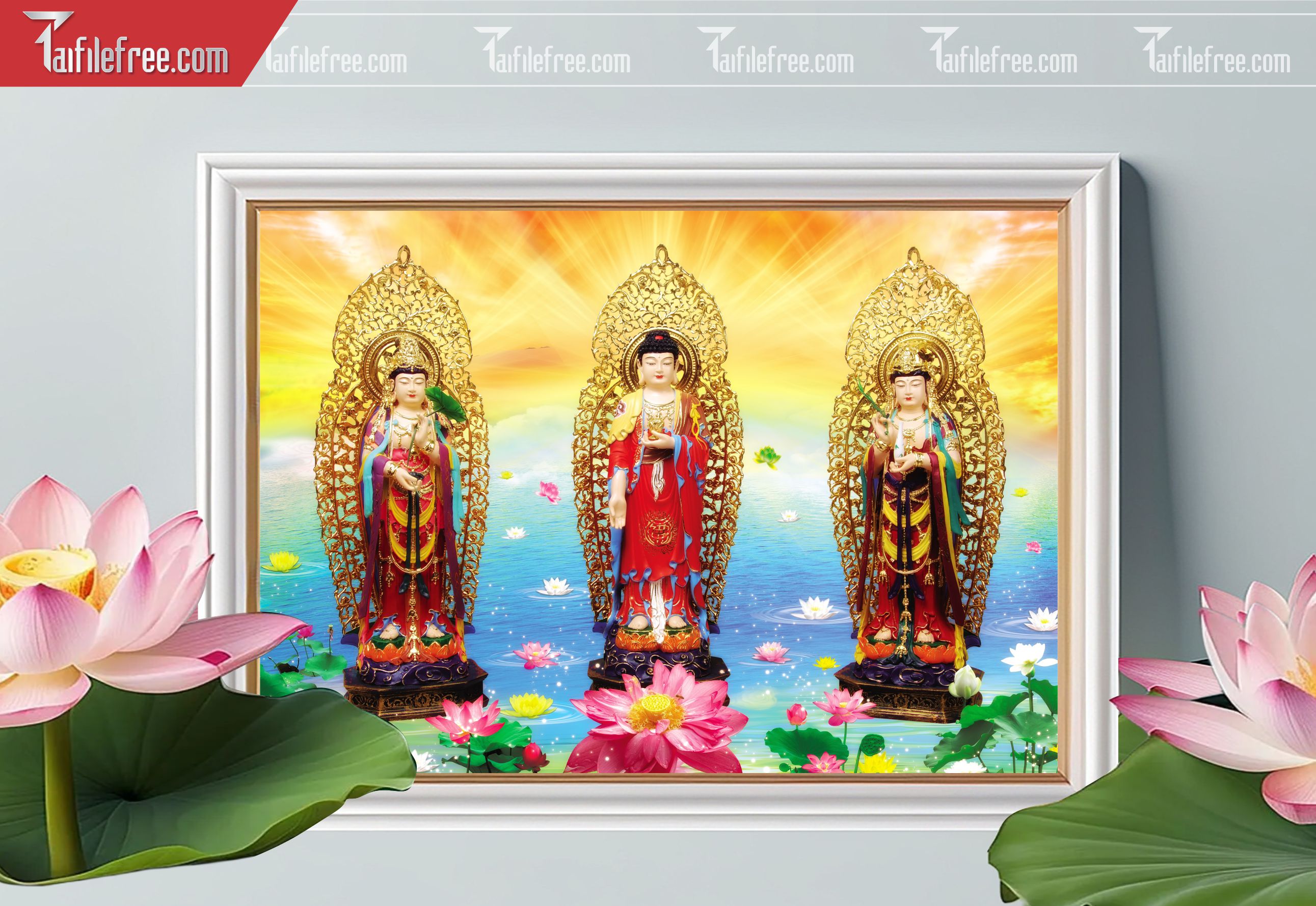 Tranh 3D Phật Giáo Đẹp_TQ10