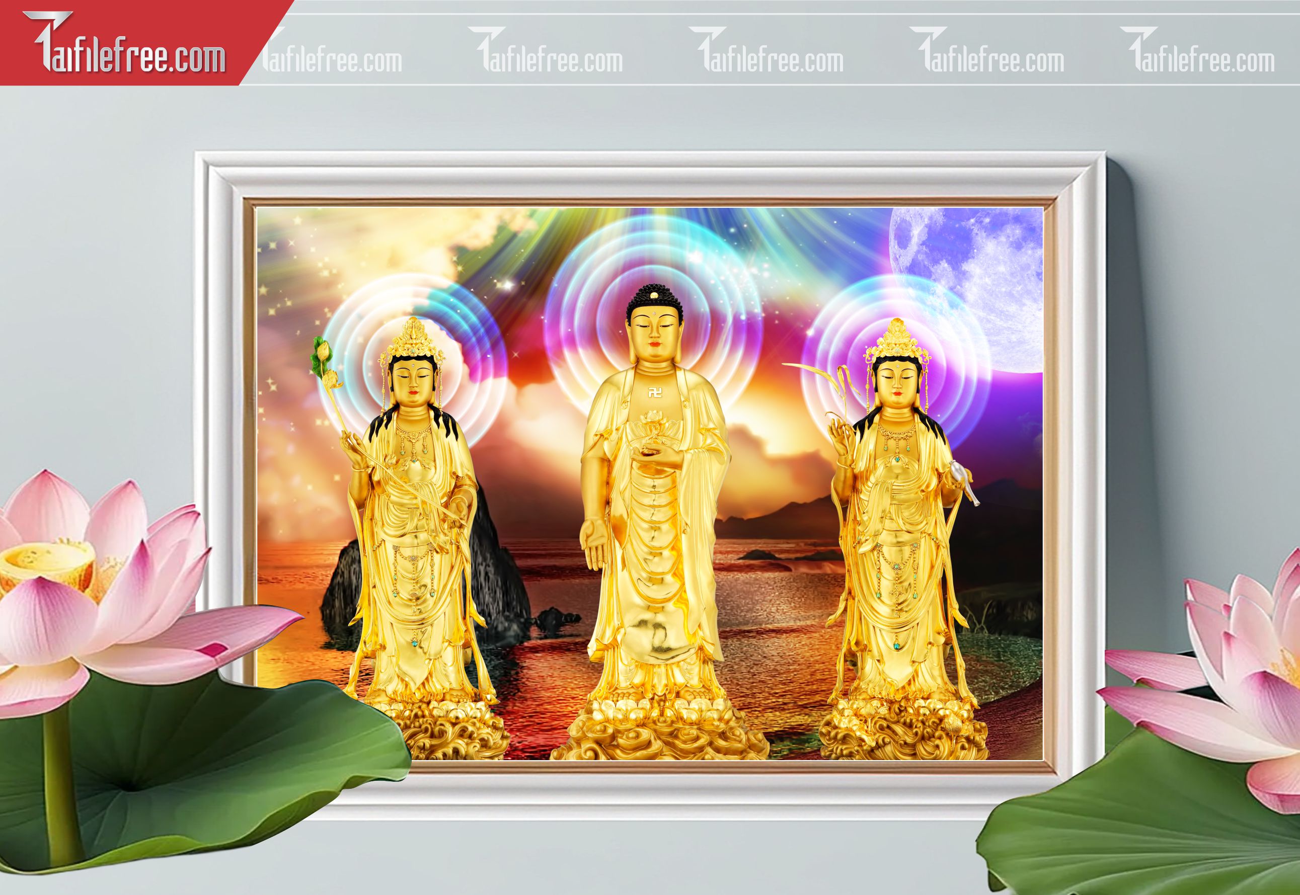 Tranh 3D Phật Giáo Đẹp_TQ11