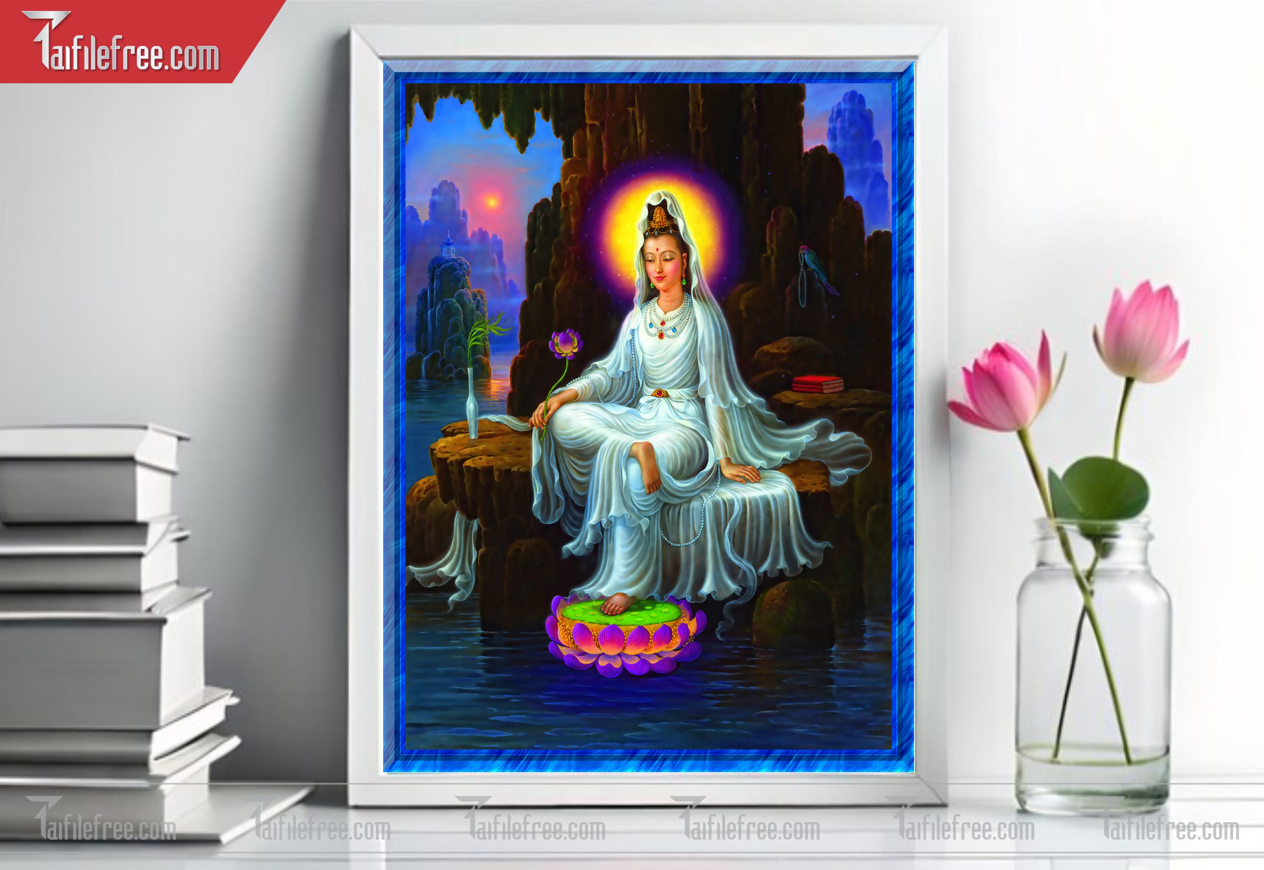 Tranh 3D Phật Giáo Đẹp_TQ12