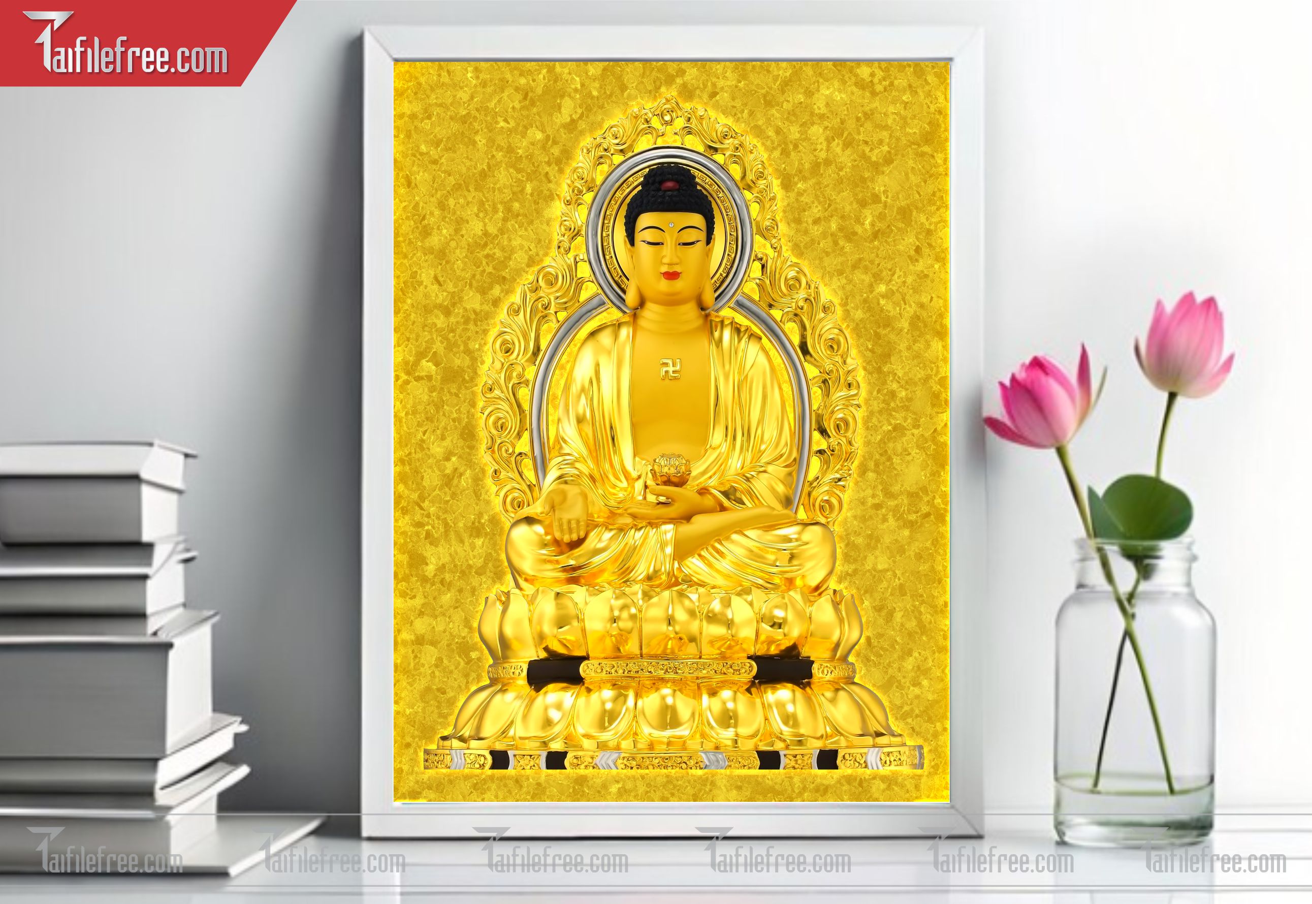Tranh 3D Phật Giáo Đẹp_TQ16