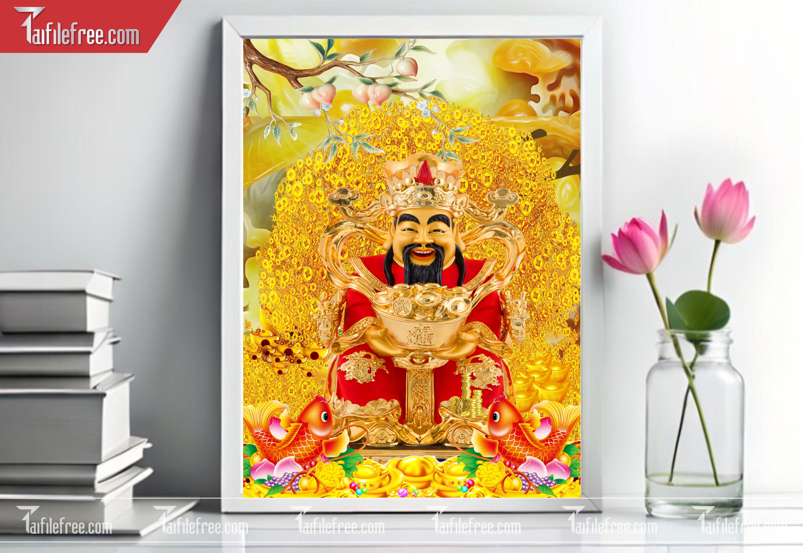 Tranh 3D Thần Tài_TQ22