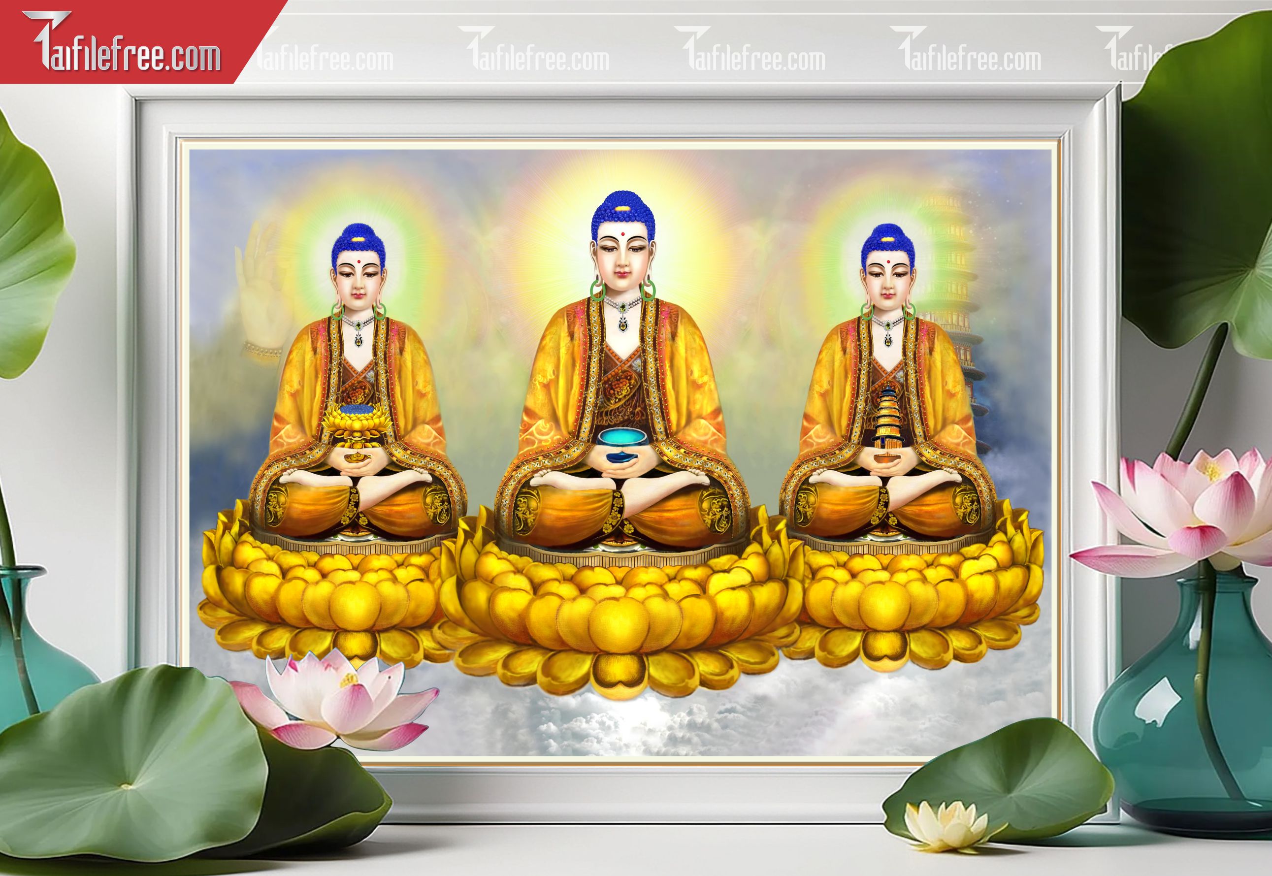 Tranh 3D Phật Giáo Đẹp_TQ31