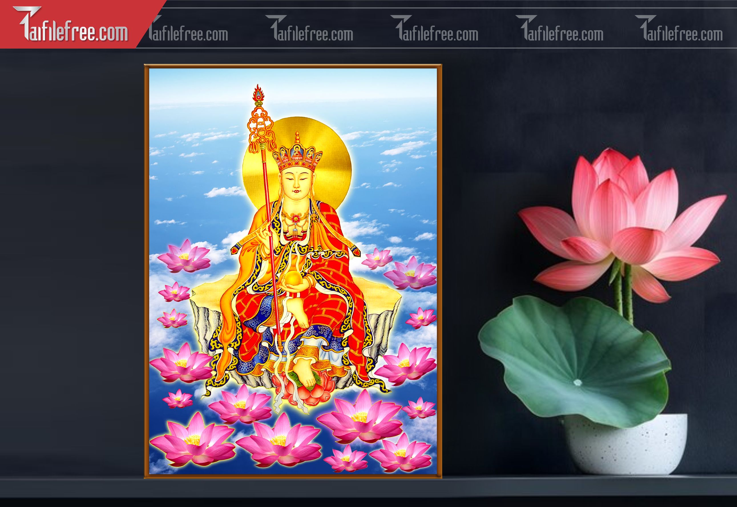 Tranh 3D Phật Giáo Đẹp_TQ33
