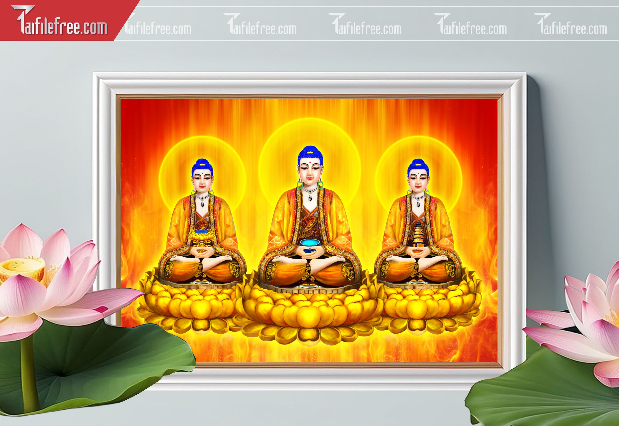 Tranh 3D Phật Giáo Đẹp_TQ35