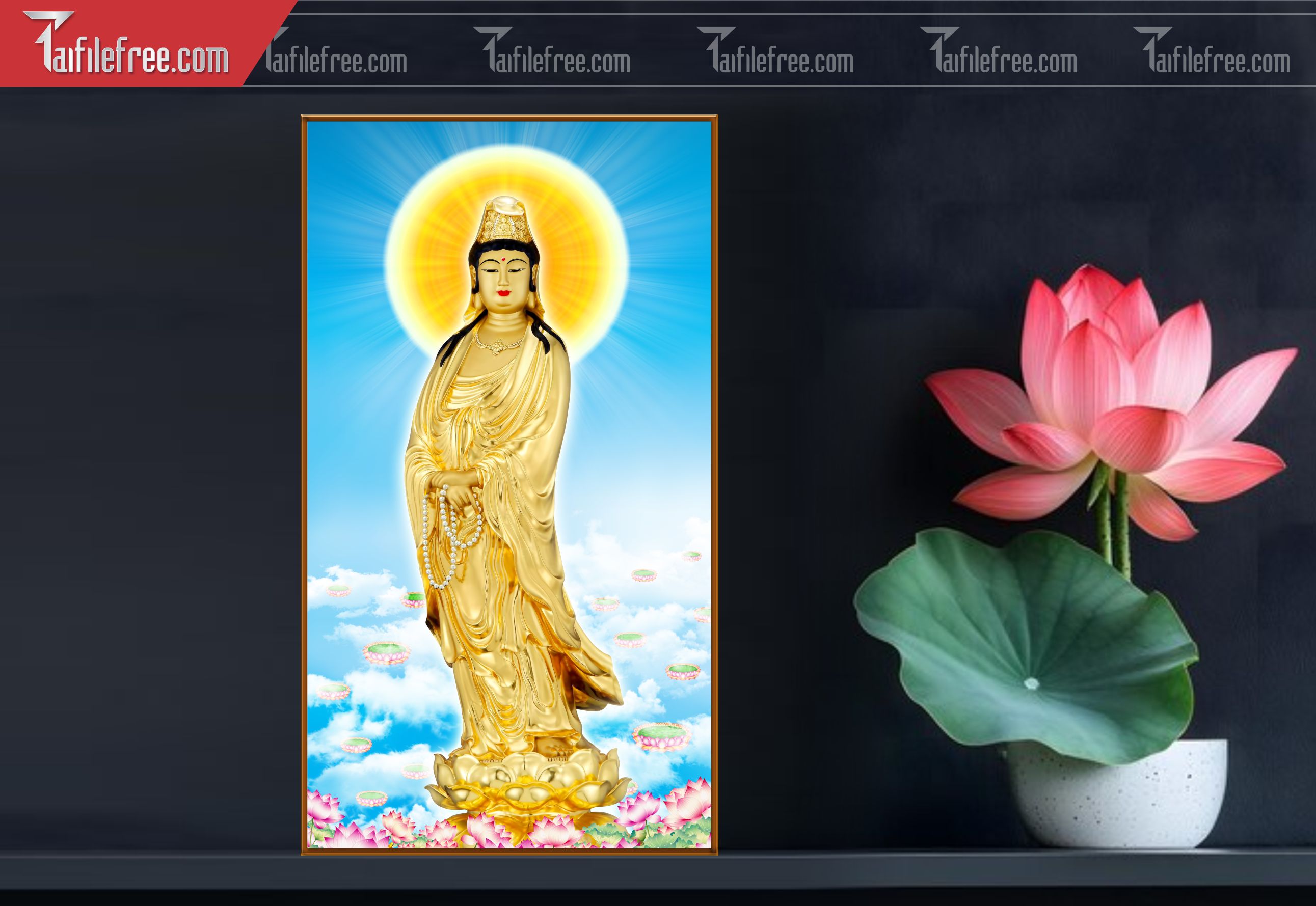 Tranh 3D Phật Giáo Đẹp_TQ39