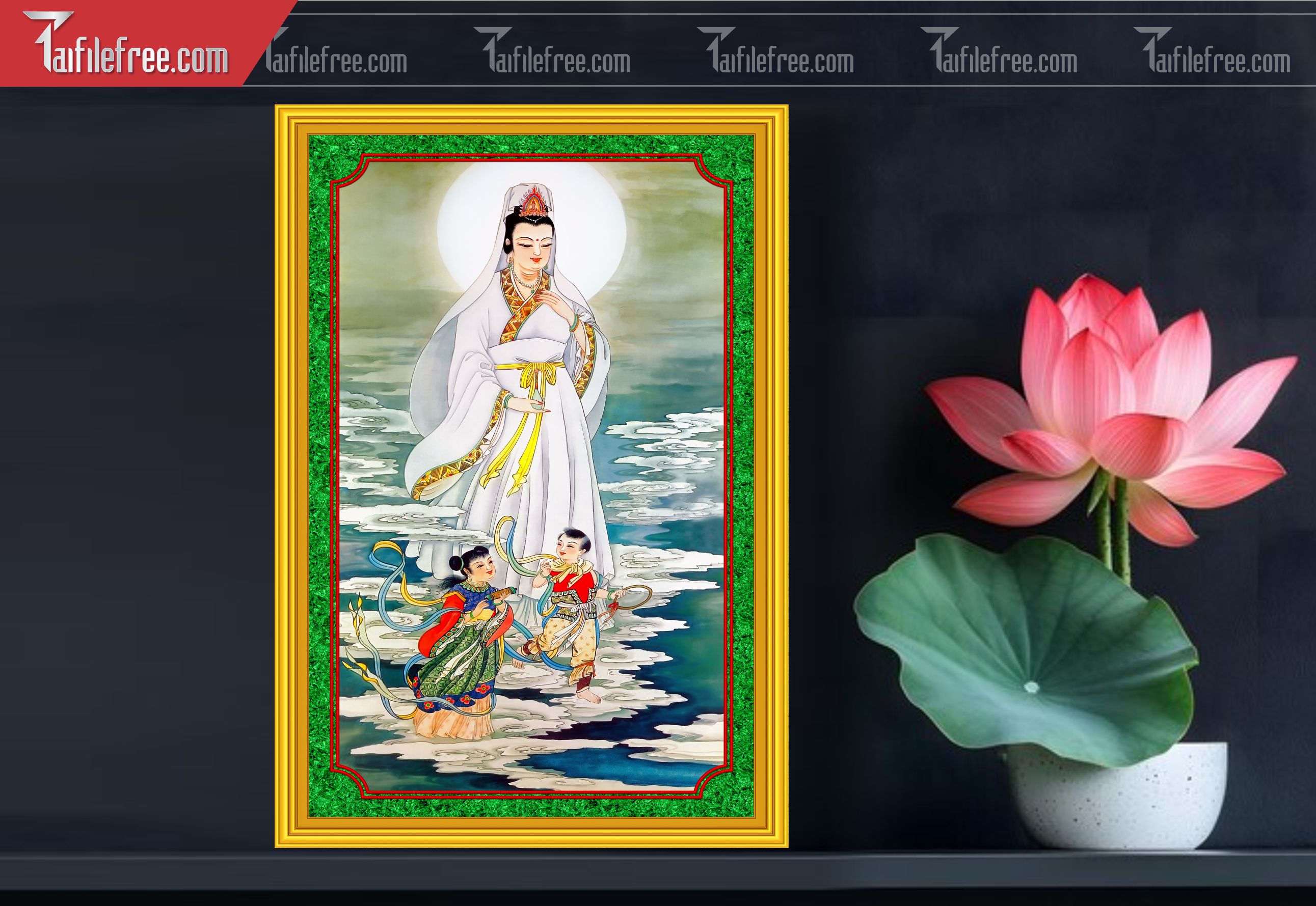 Tranh 3D Phật Giáo Đẹp_TQ41