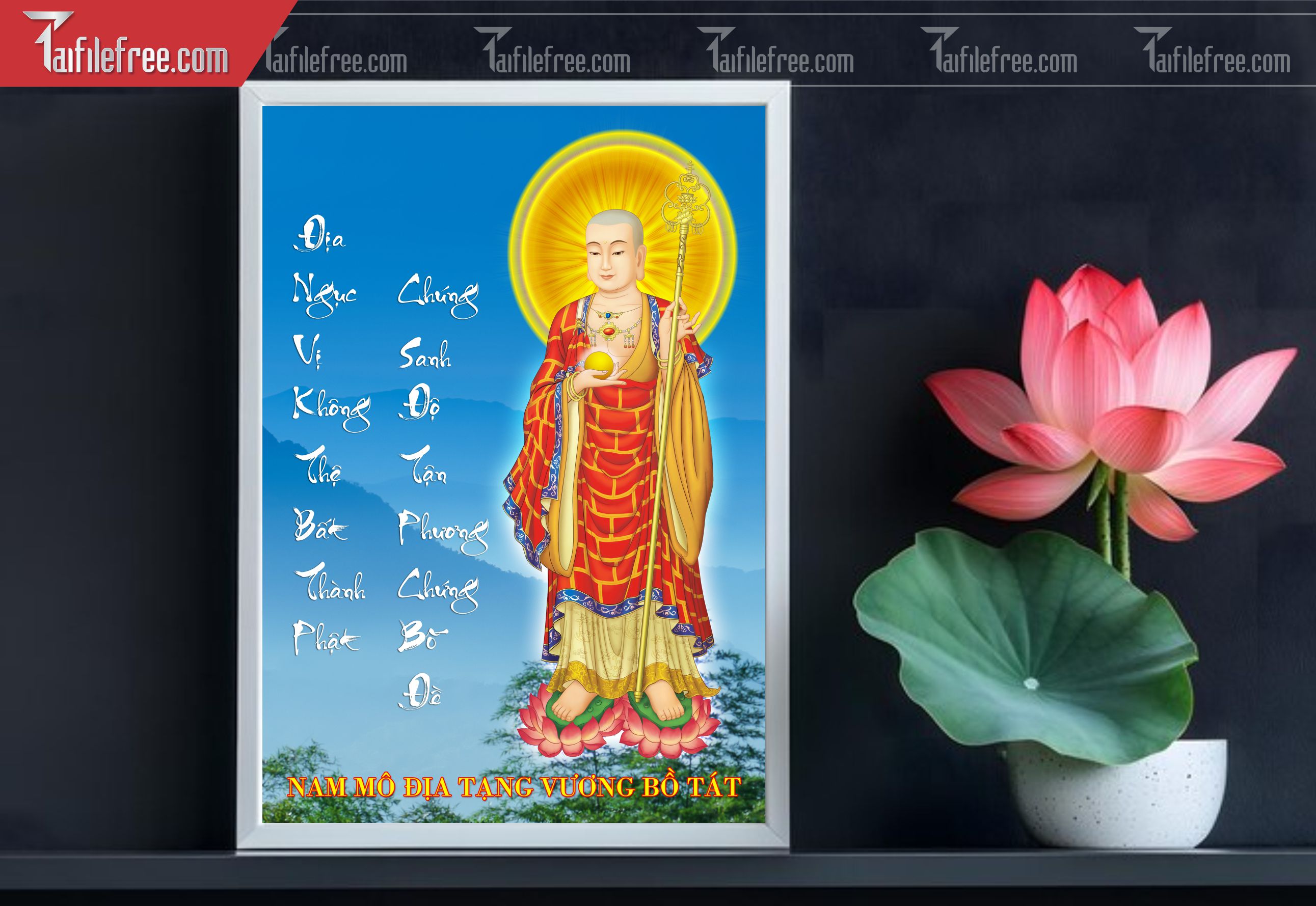 Tranh 3D Phật Giáo Đẹp_TQ43