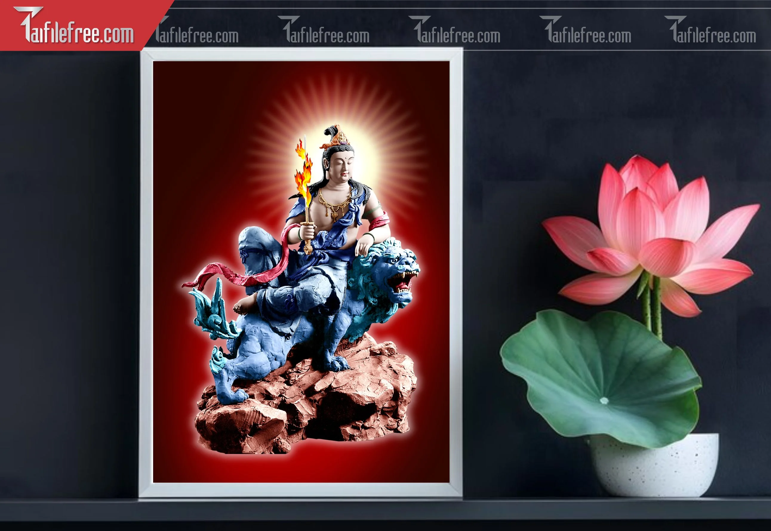 Tranh 3D Phật Giáo Đẹp_TQ46