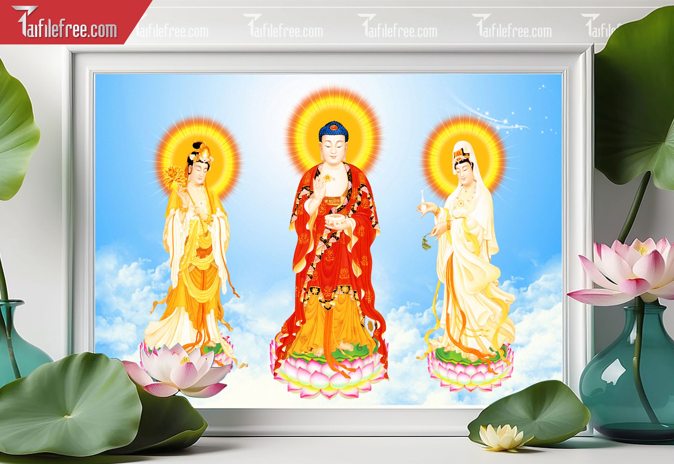 Tranh 3D Phật Giáo Đẹp_TQ48