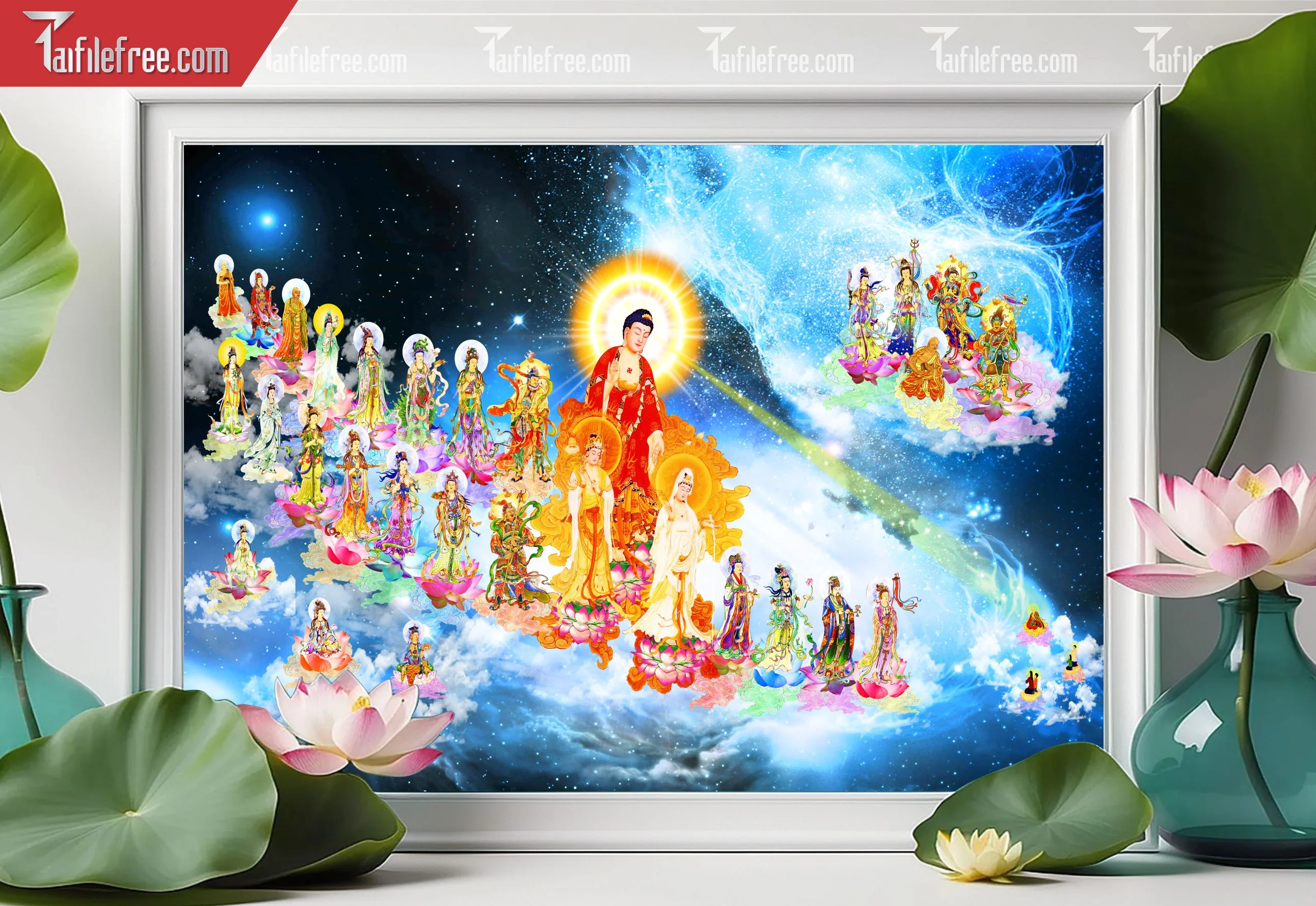 Tranh 3D Phật Giáo Đẹp_TQ49