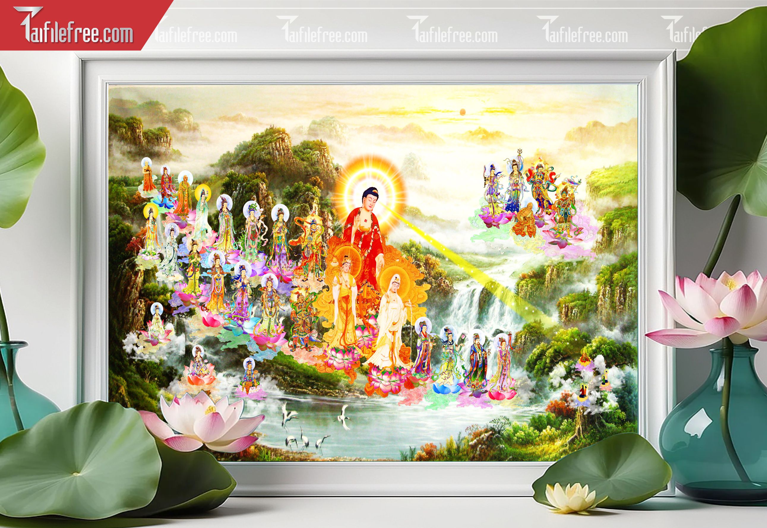Tranh 3D Phật Giáo Đẹp_TQ52