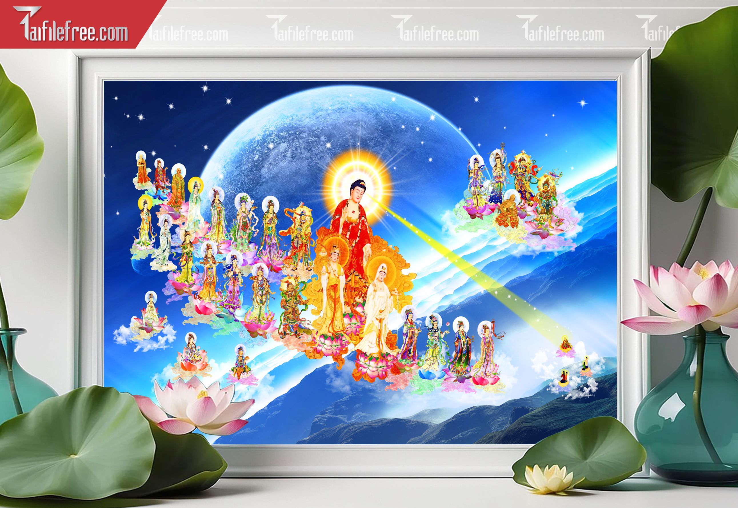 Tranh 3D Phật Giáo Đẹp_TQ53