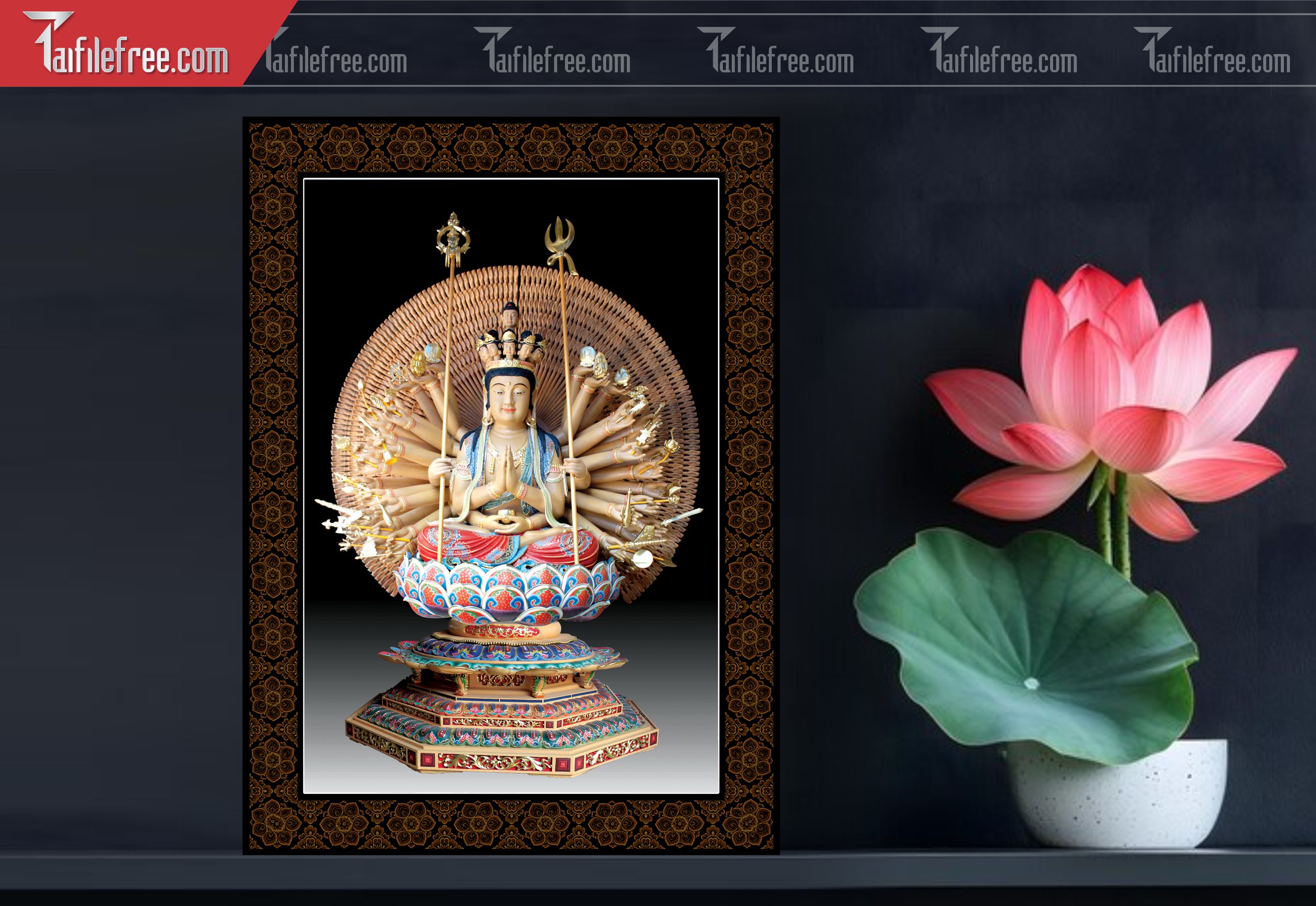 Tranh 3D Phật Giáo Đẹp_TQ56