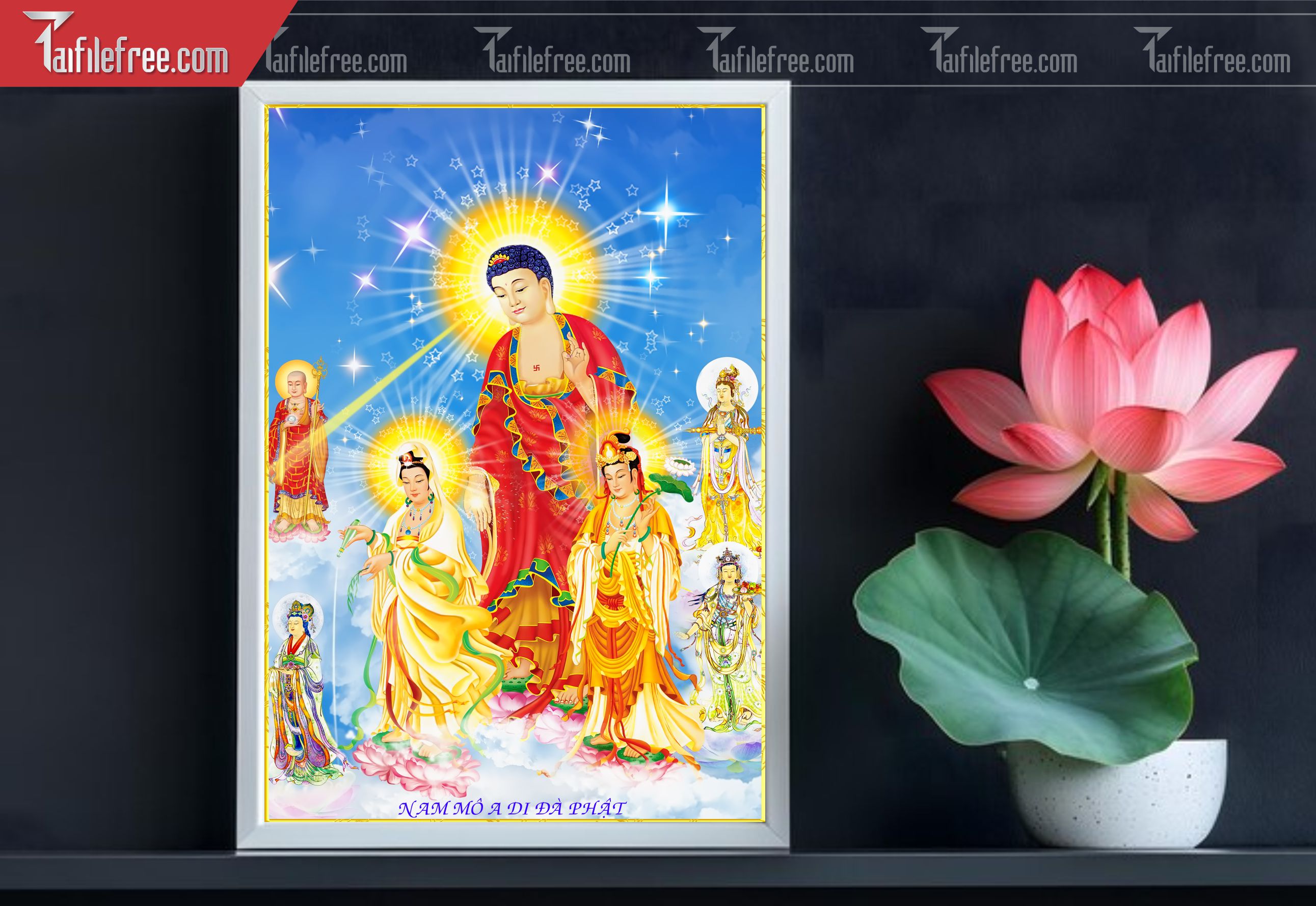 Tranh 3D Phật Giáo Đẹp_TQ57