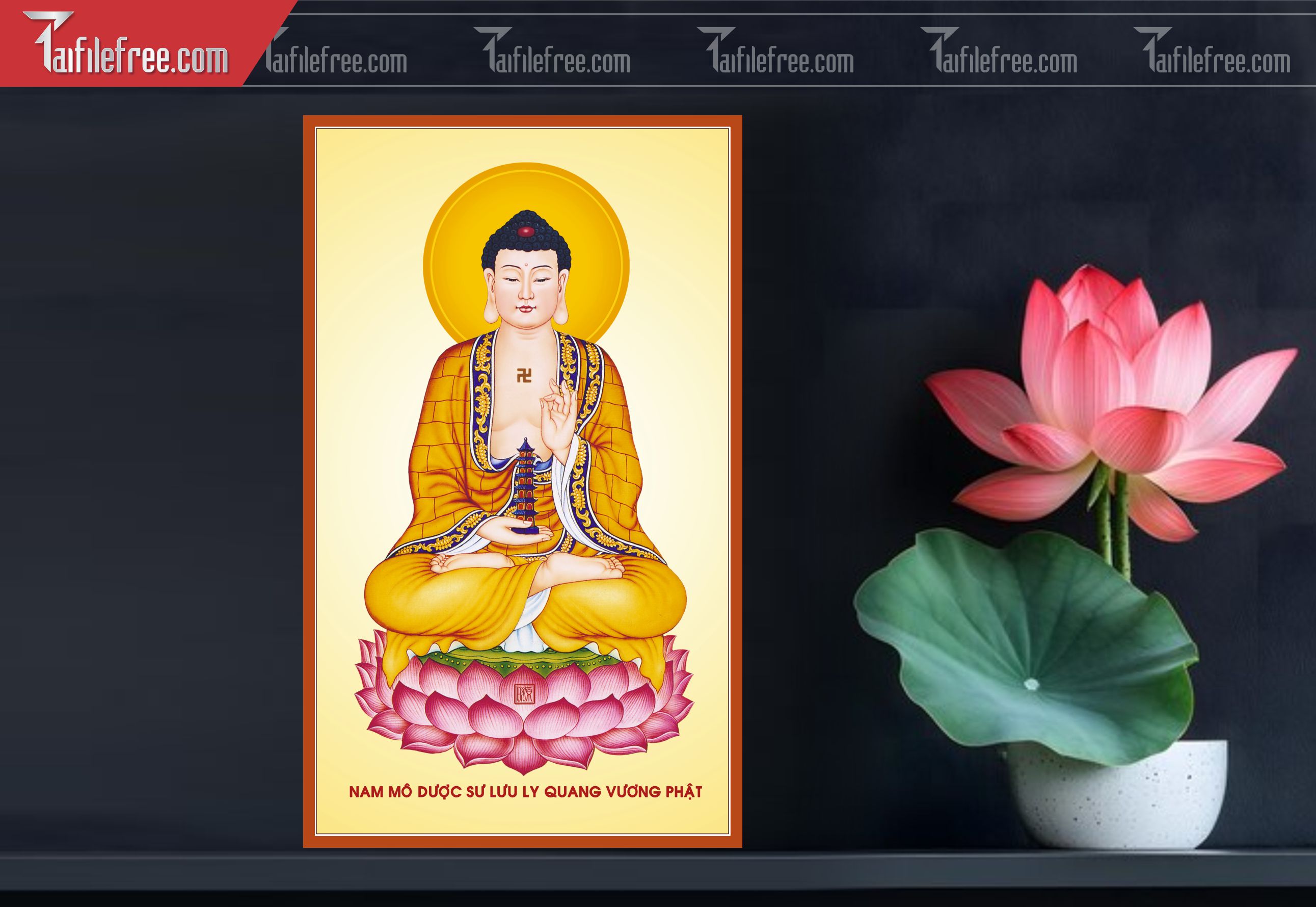 Tranh 3D Phật Giáo Đẹp_TQ59