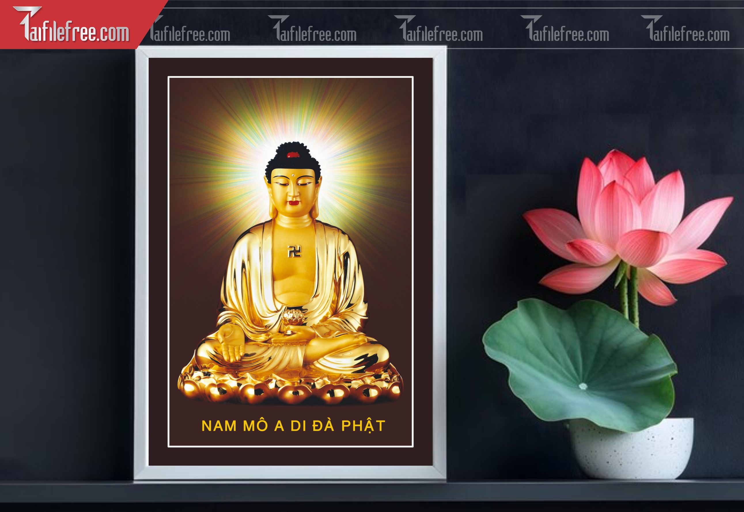 Tranh 3D Phật Giáo Đẹp_TQ60