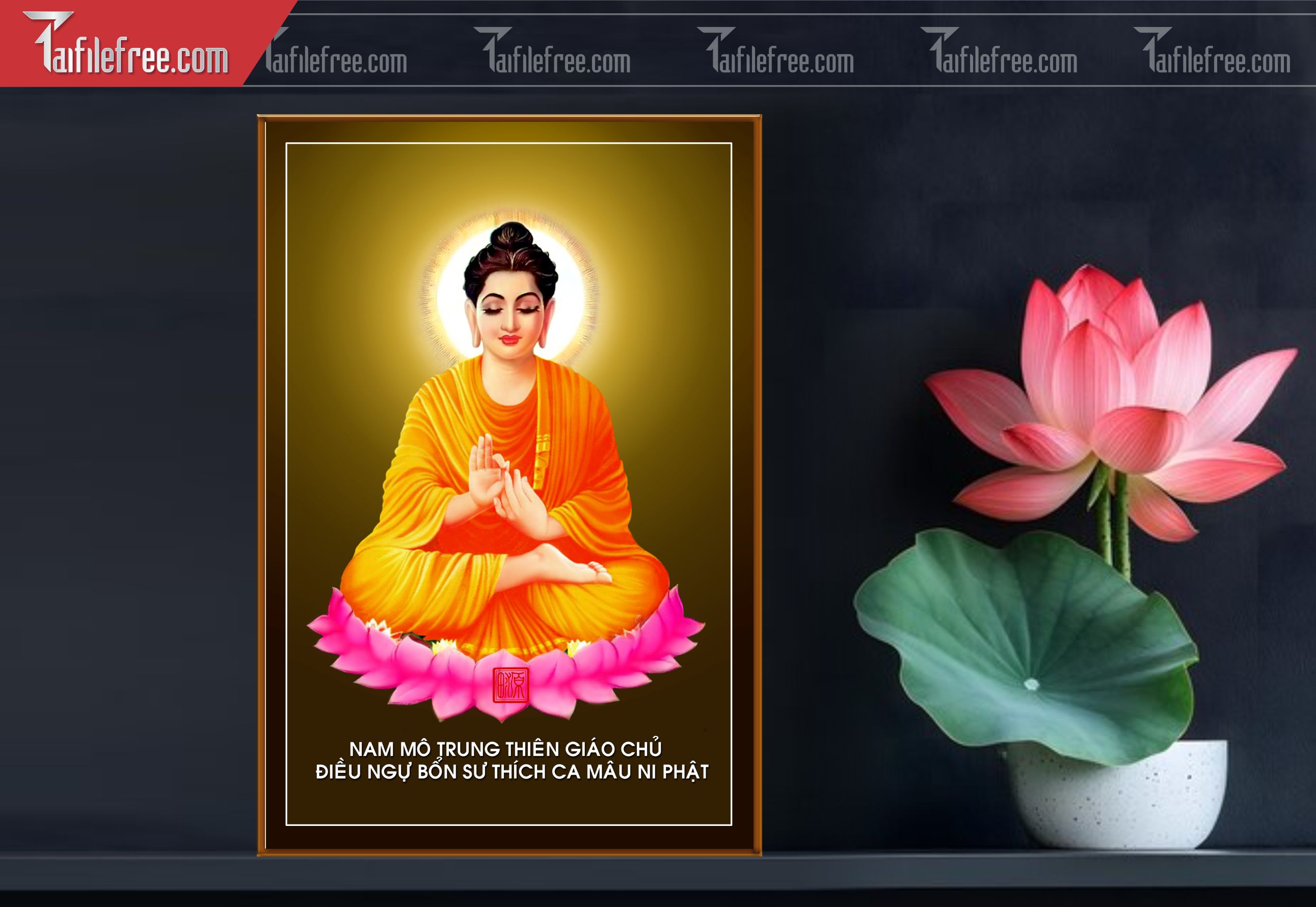 Tranh 3D Phật Giáo Đẹp_TQ61