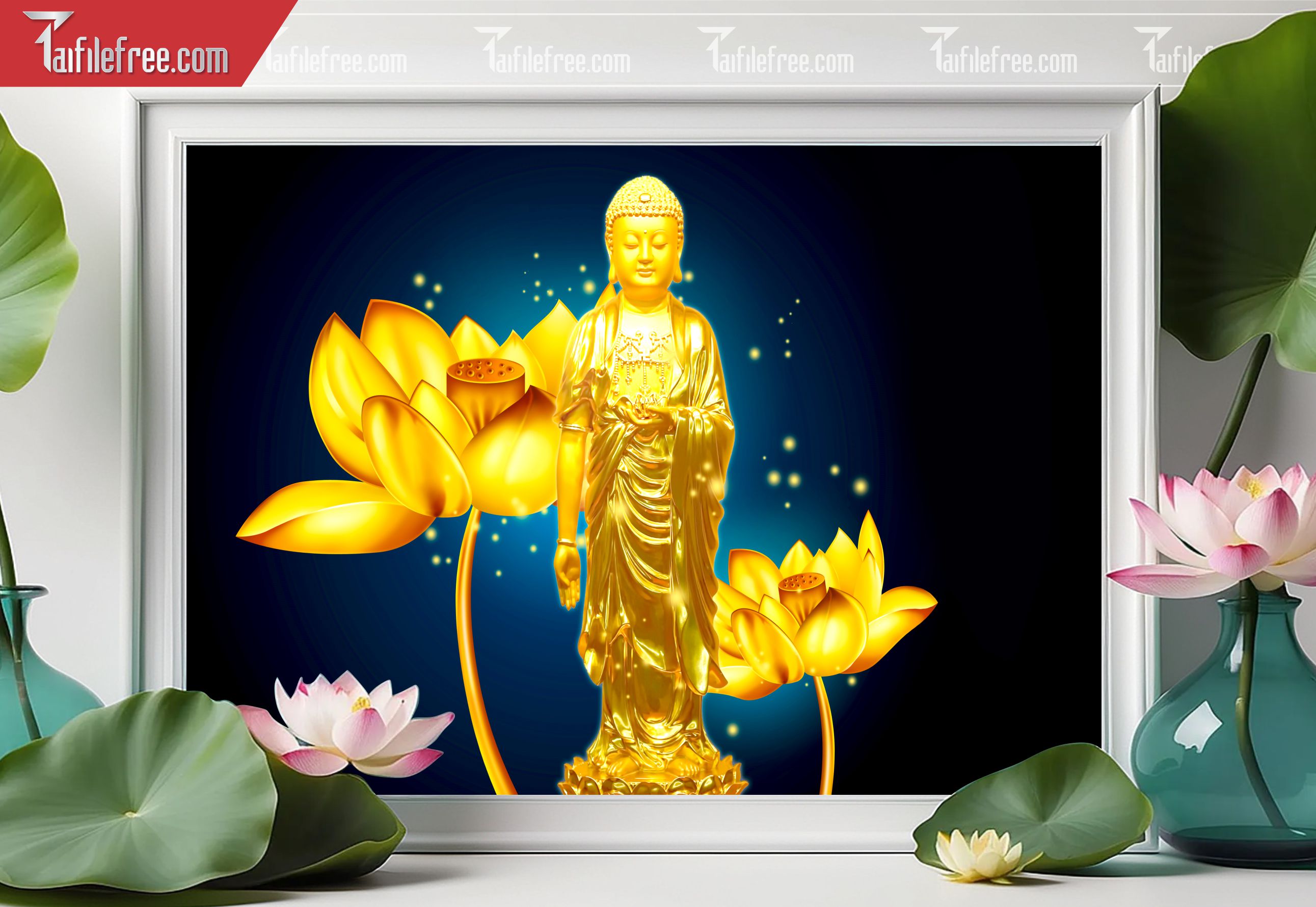 Tranh 3D Phật Giáo Đẹp_TQ62