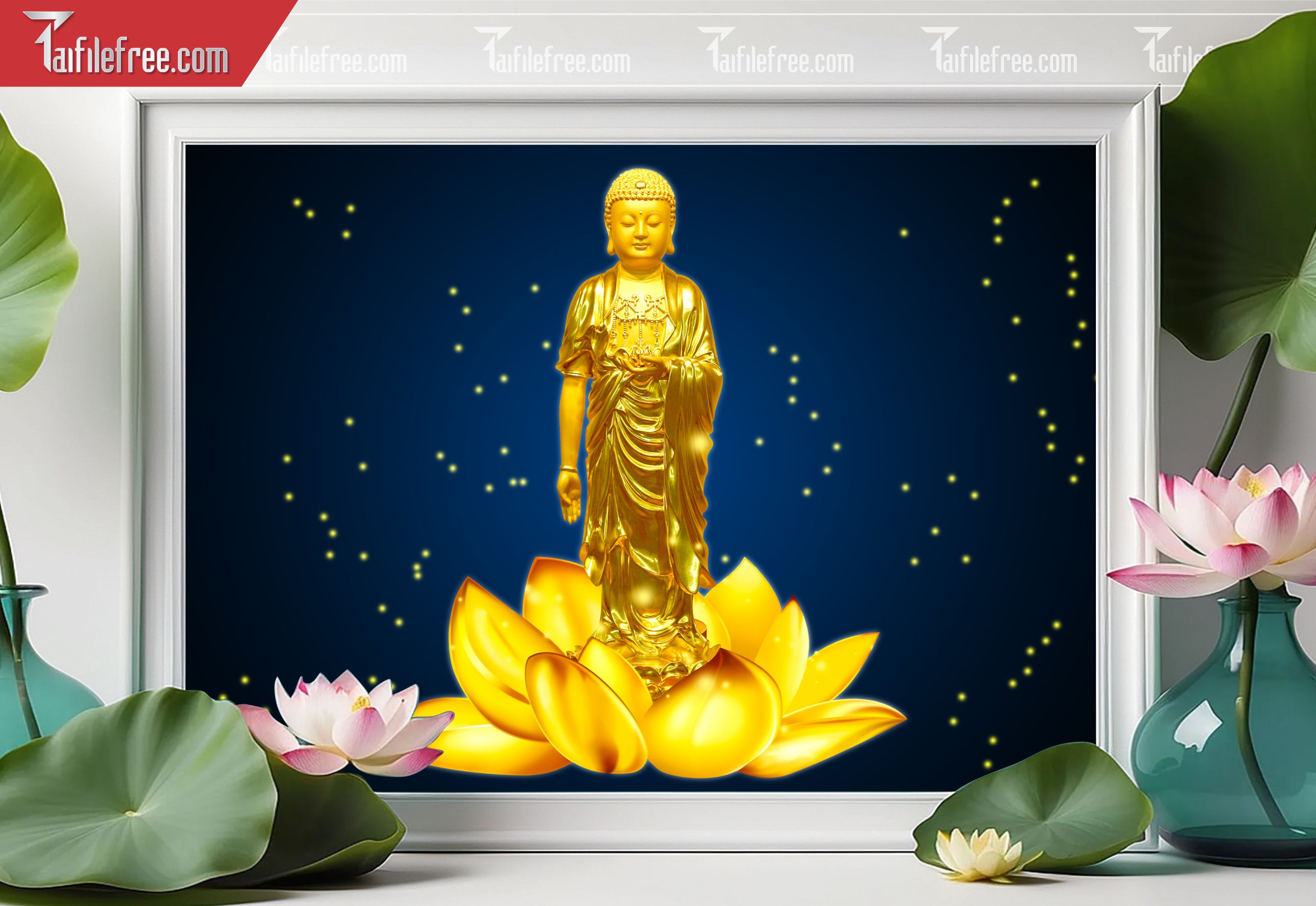 Tranh 3D Phật Giáo Đẹp_TQ63