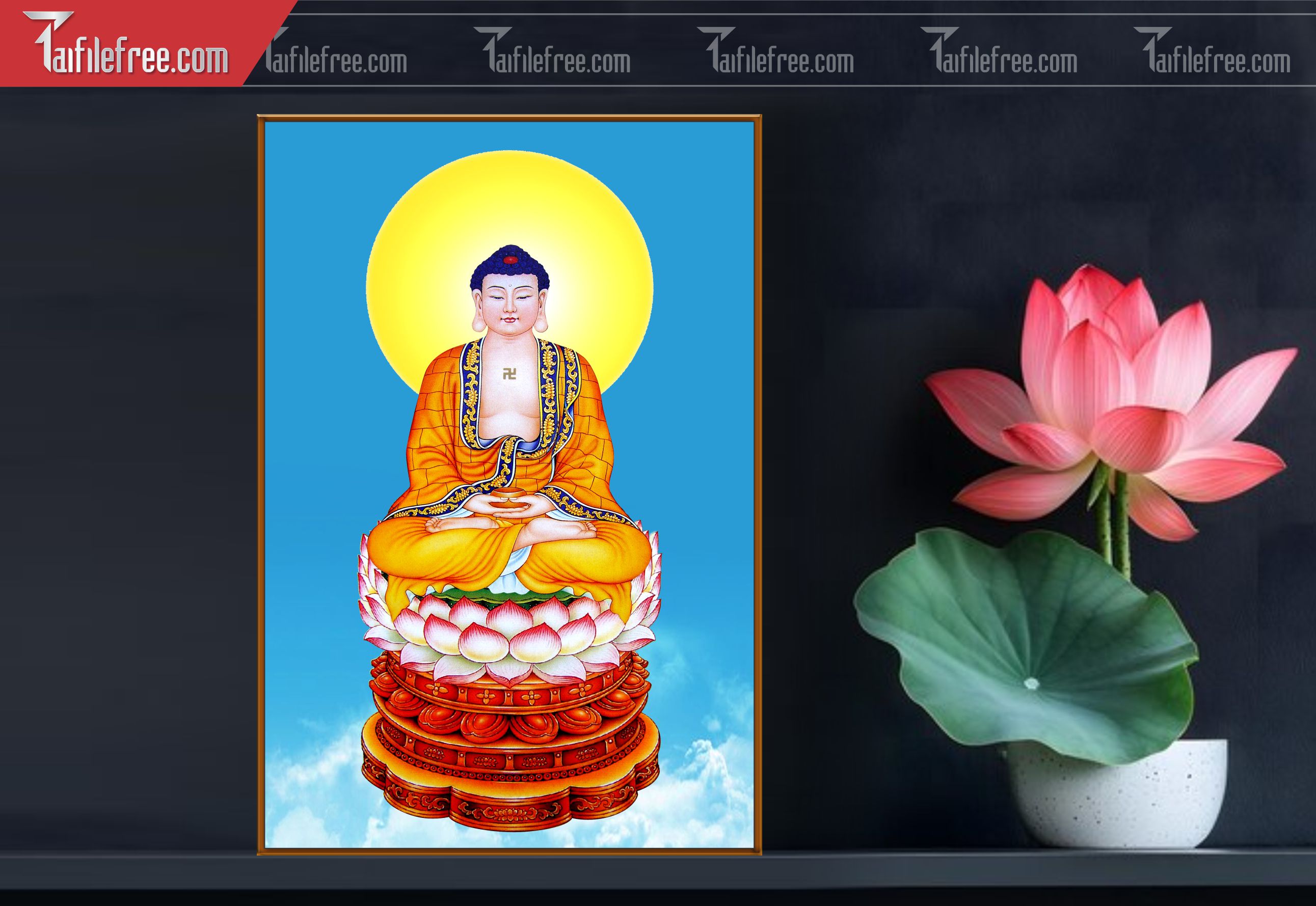 Tranh 3D Phật Giáo Đẹp_TQ64
