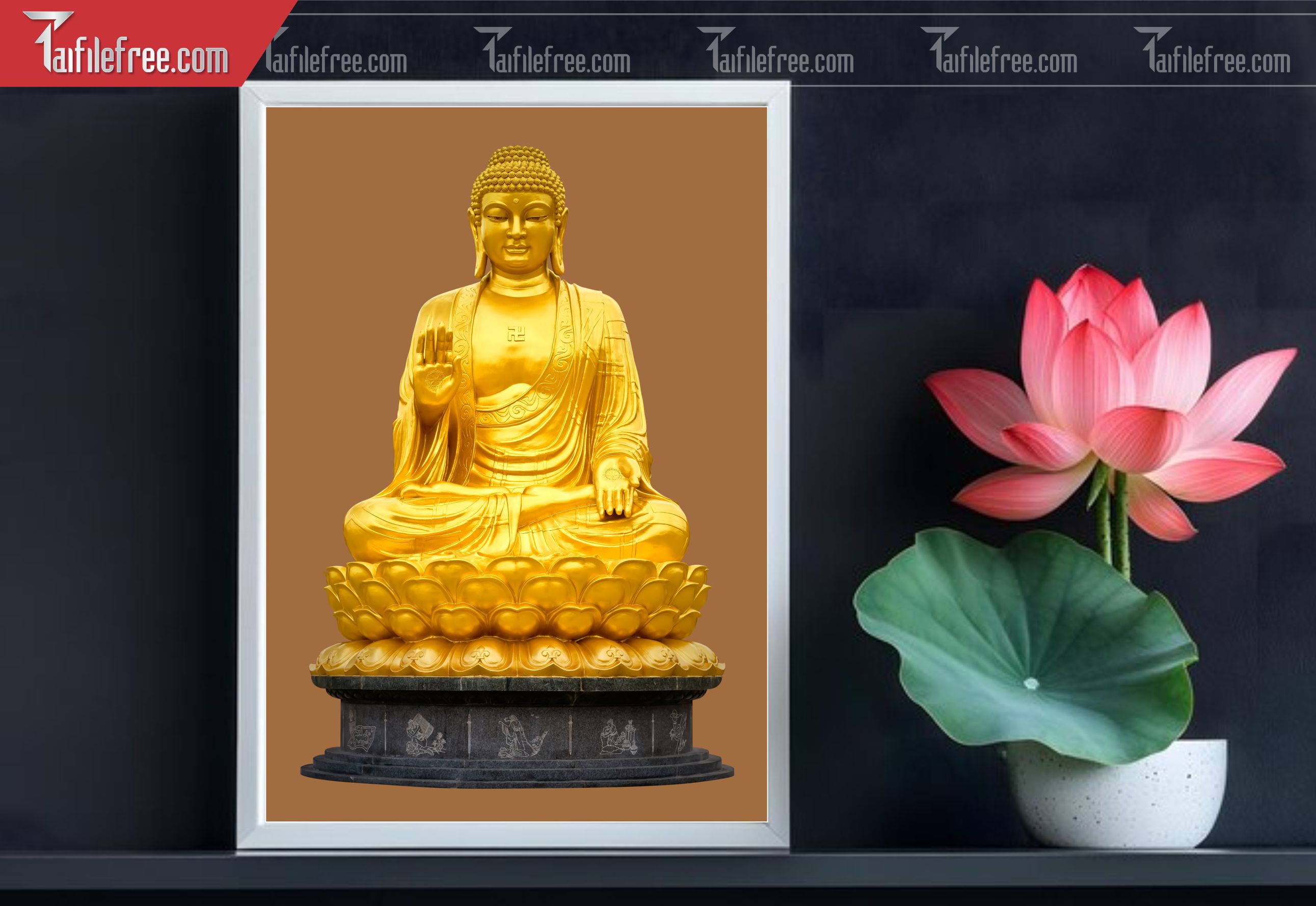 Tranh 3D Phật Giáo Đẹp_TQ66