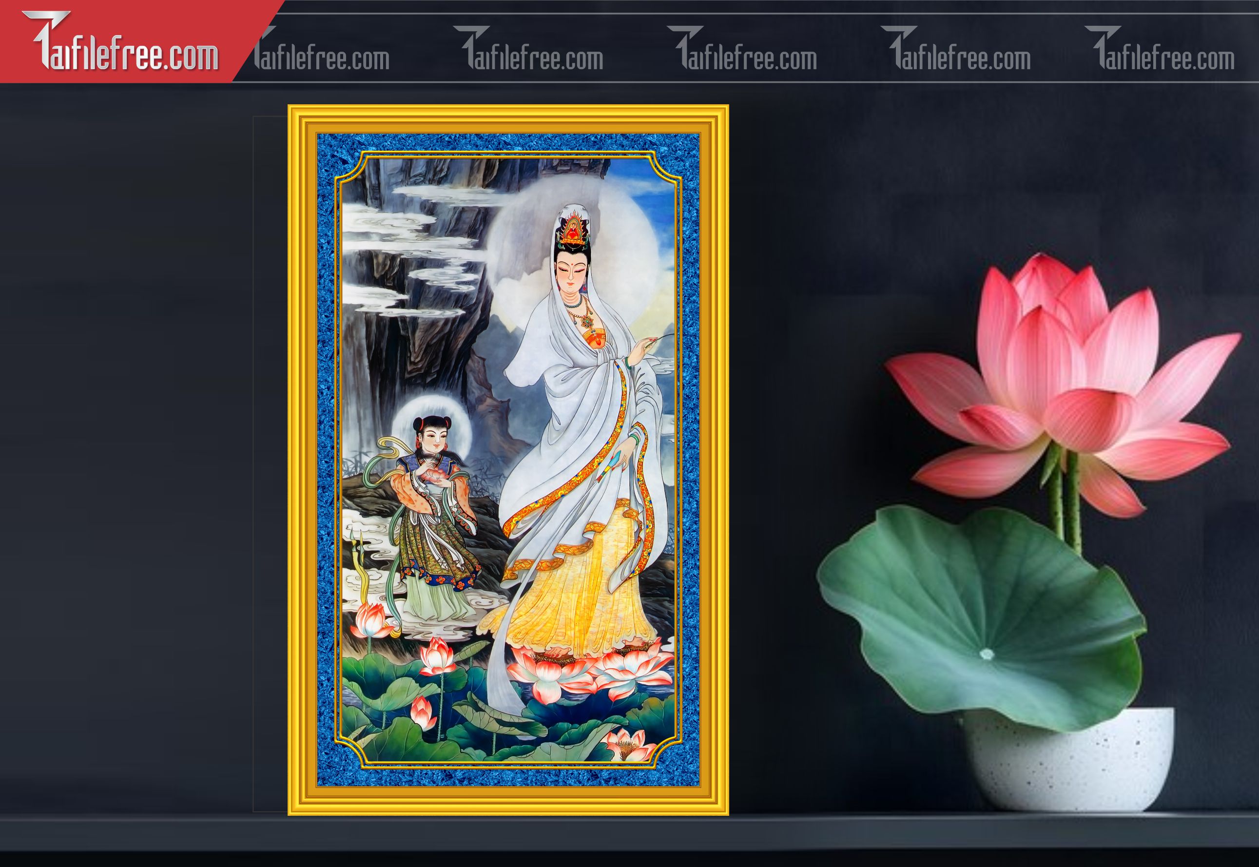 Tranh 3D Phật Giáo Đẹp_TQ69