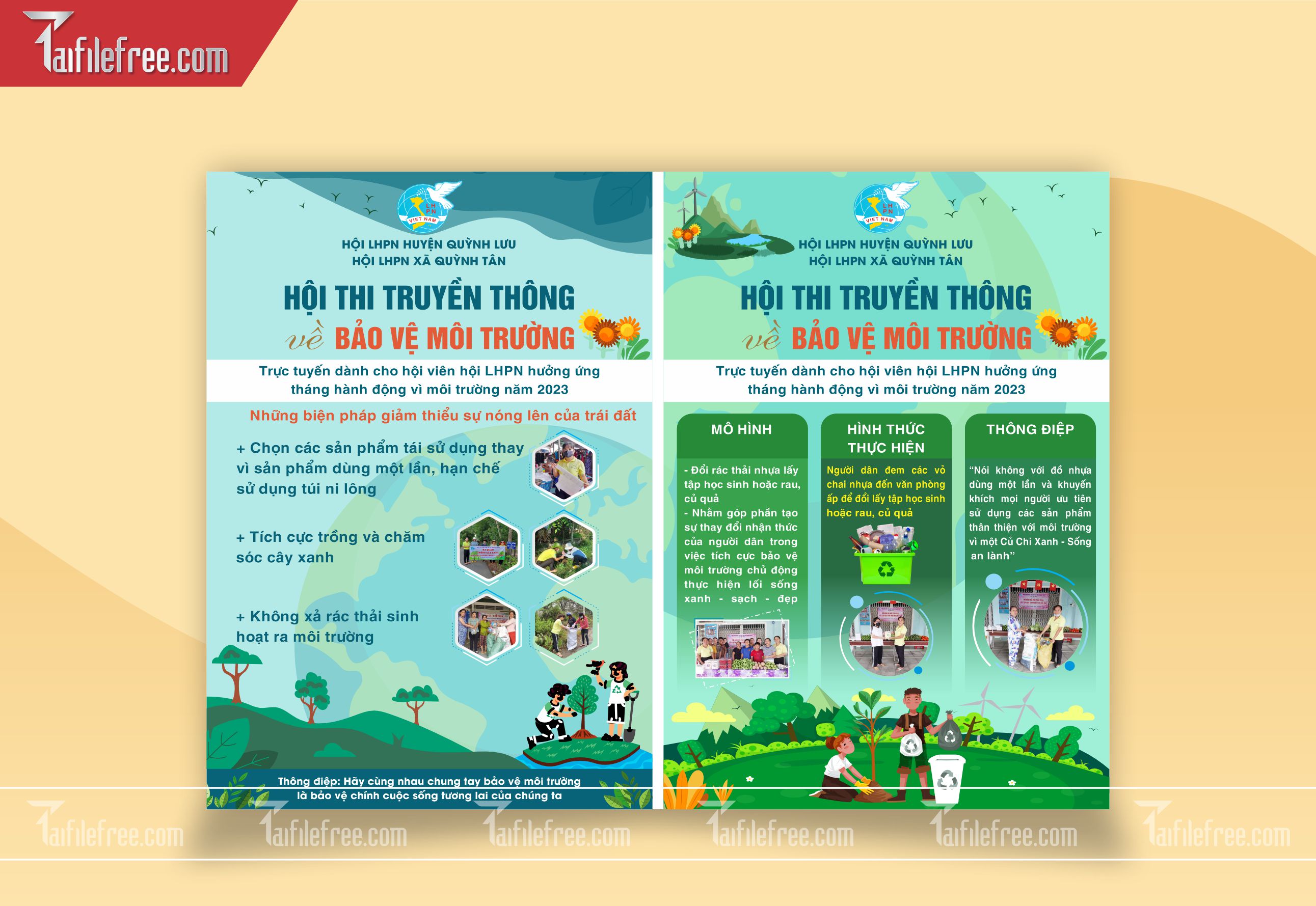 Mẫu Tờ Rơi Quảng Cáo Đẹp, Tờ Rơi Tuyên Truyền Bảo Vệ Môi Trường_TR12