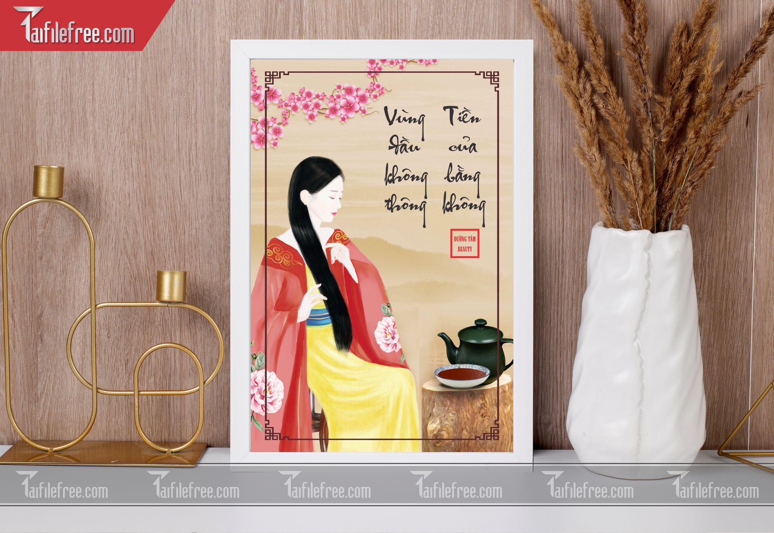 File tranh trang trí spa TS05