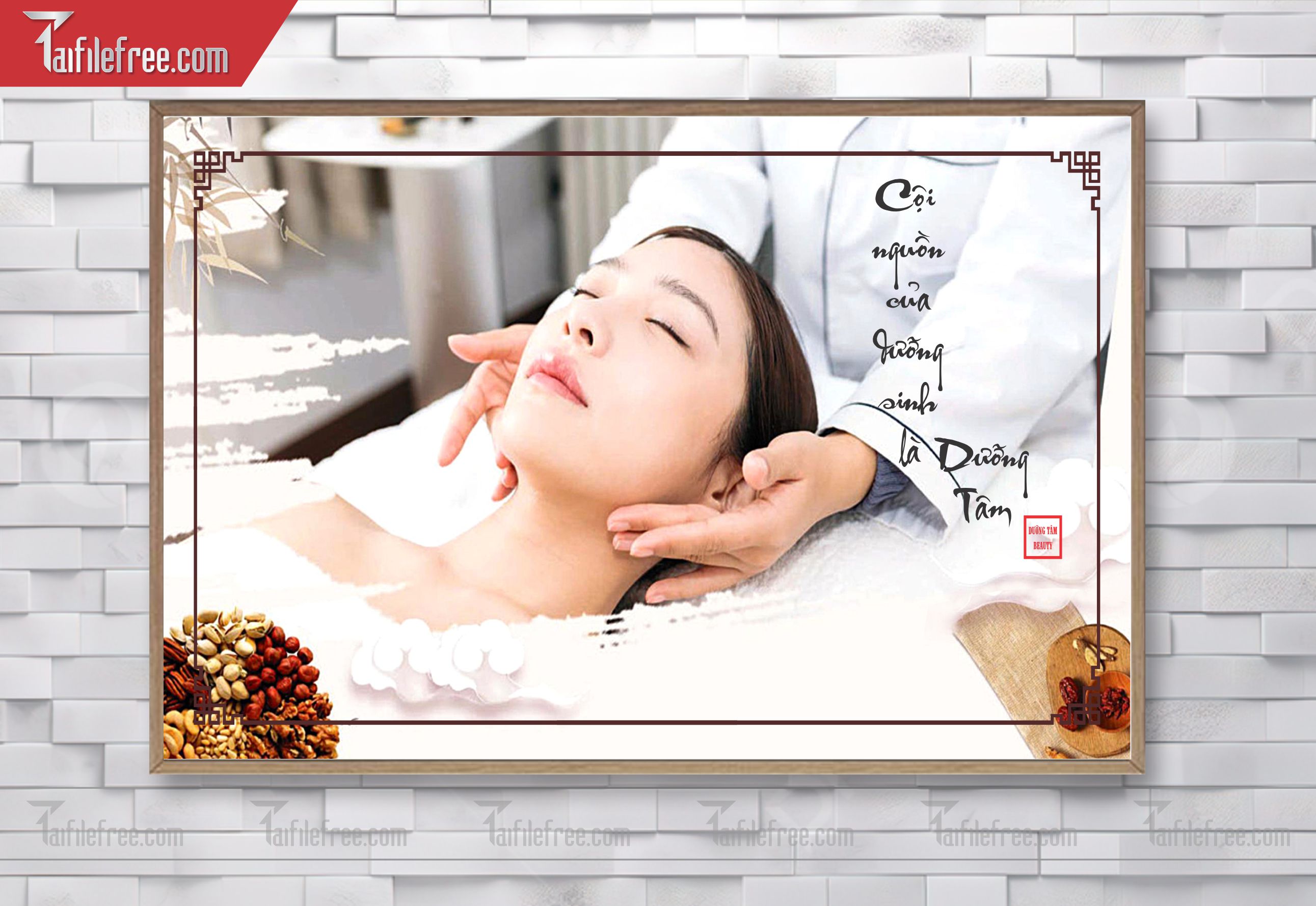 File tranh trang trí spa TS07