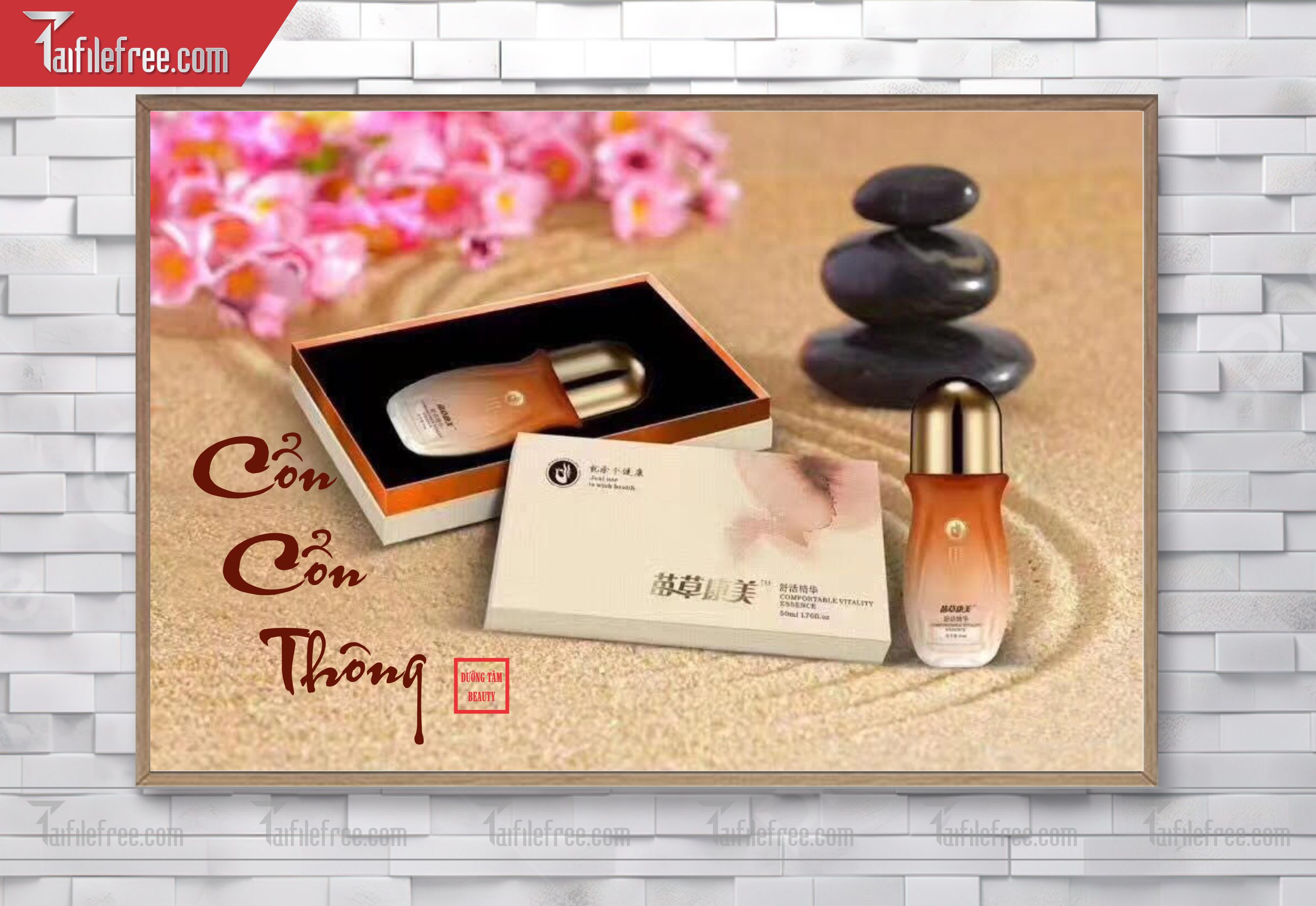 File tranh trang trí spa TS09