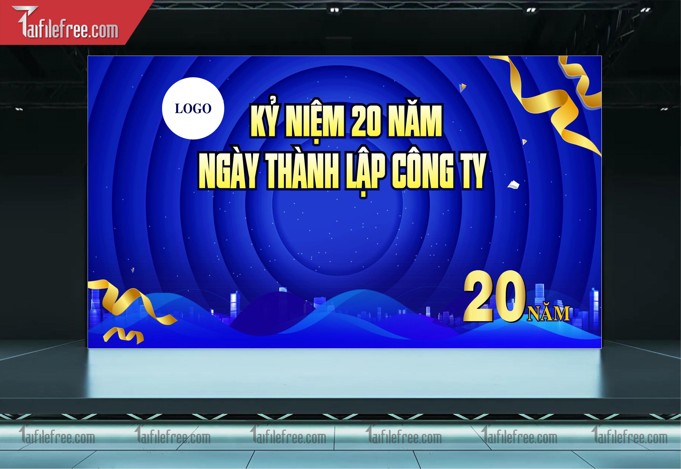 Mẫu Backdrop Lễ Kỷ Niệm Thành Lập Công Ty Ý Nghĩa, Đẹp Mắt_TT03