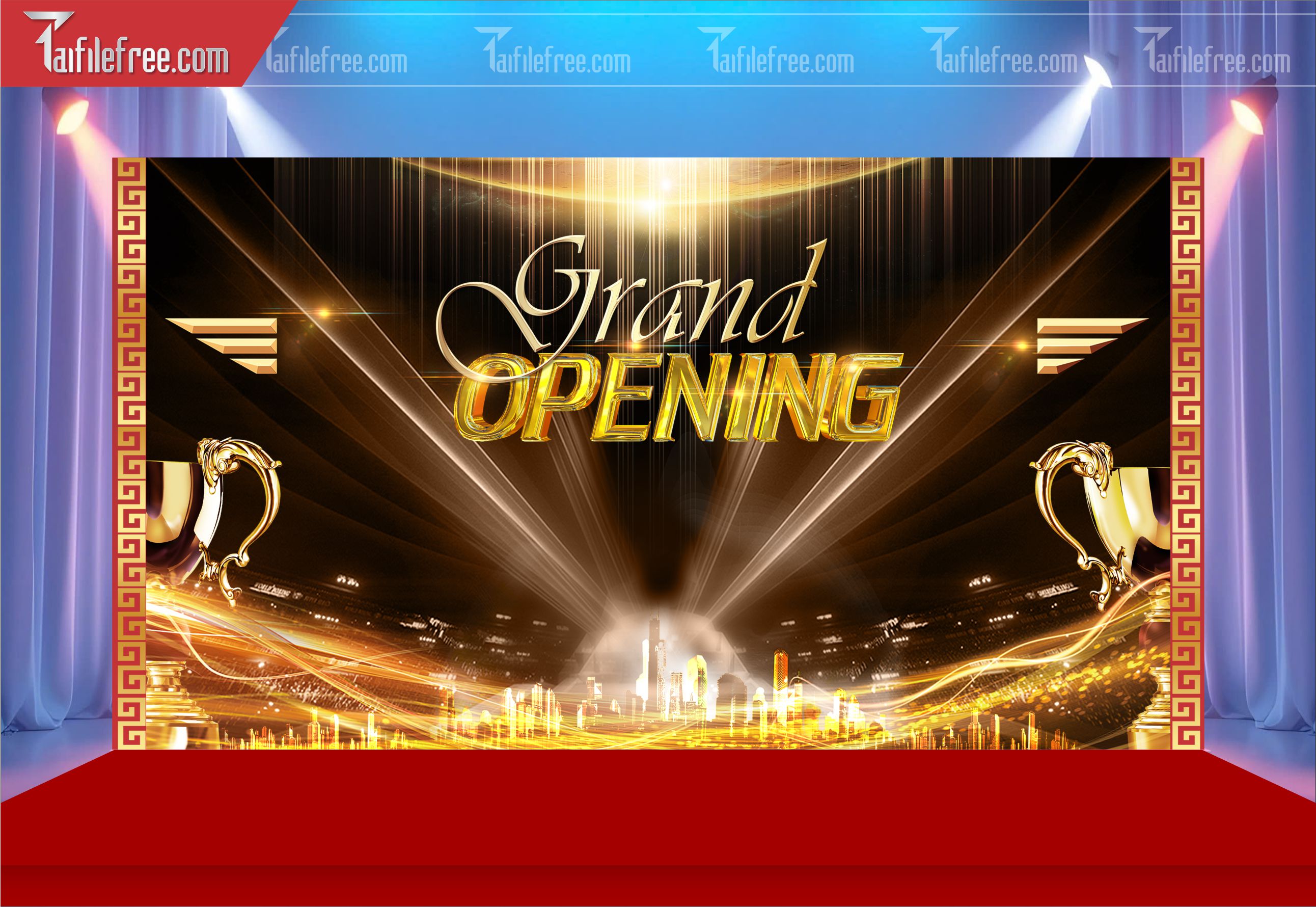 Backdrop Khai Trương Đẹp, Ấn Tượng_TT111