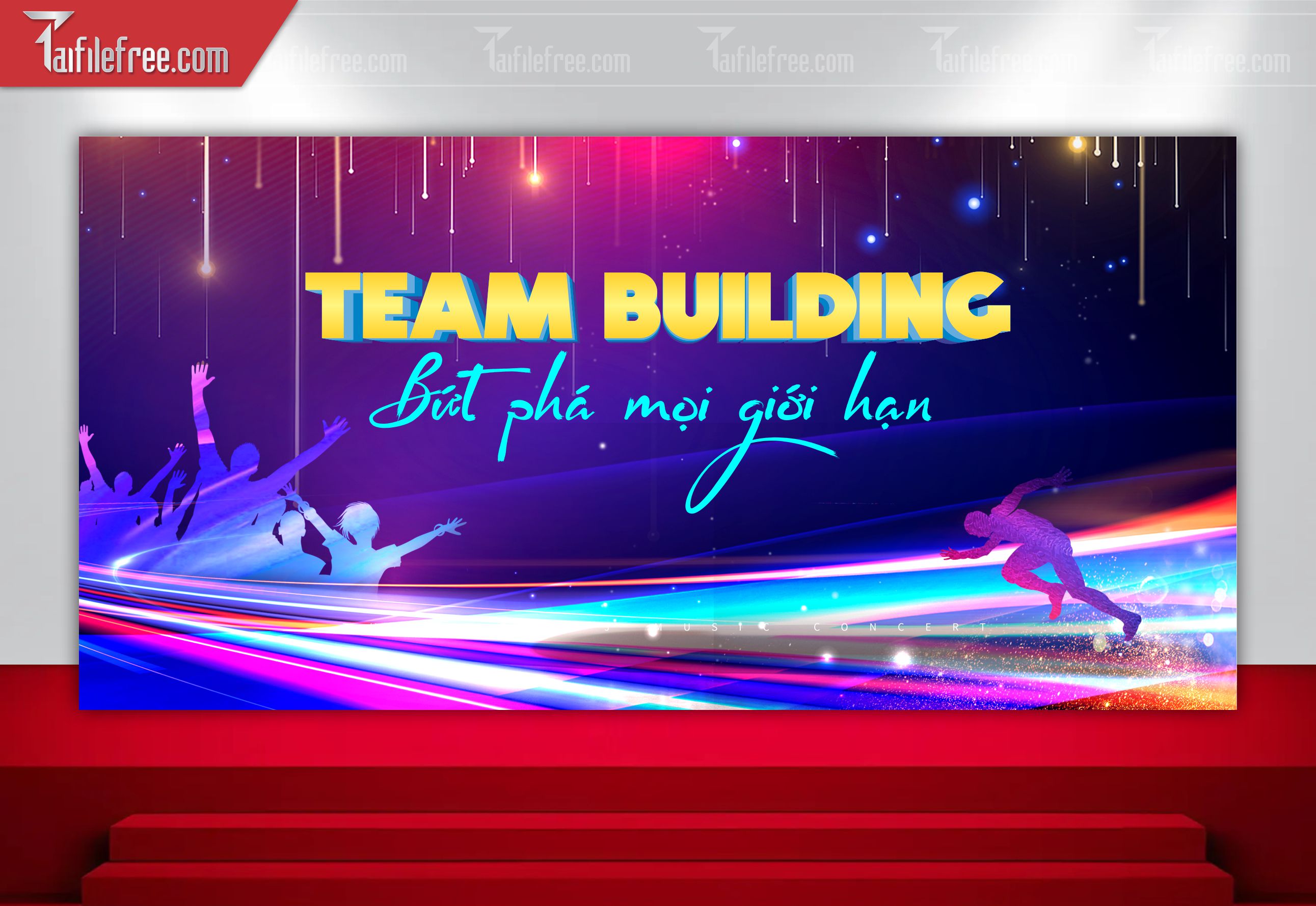 Backdrop Team Building Đẹp, Sôi động Và Chuyên Nghiệp_TT47