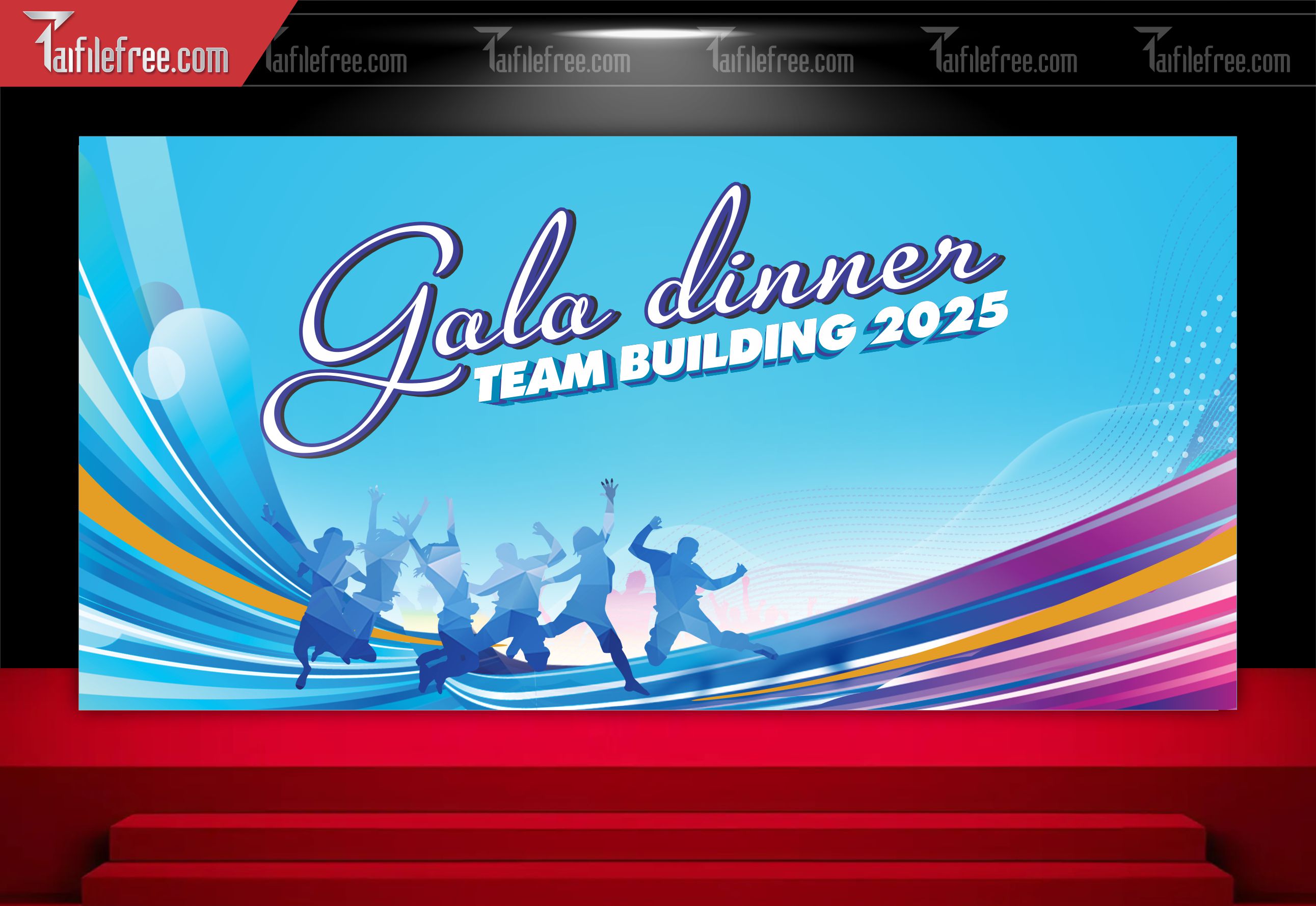 Backdrop Team Building Đẹp, Sôi động Và Chuyên Nghiệp_TT49