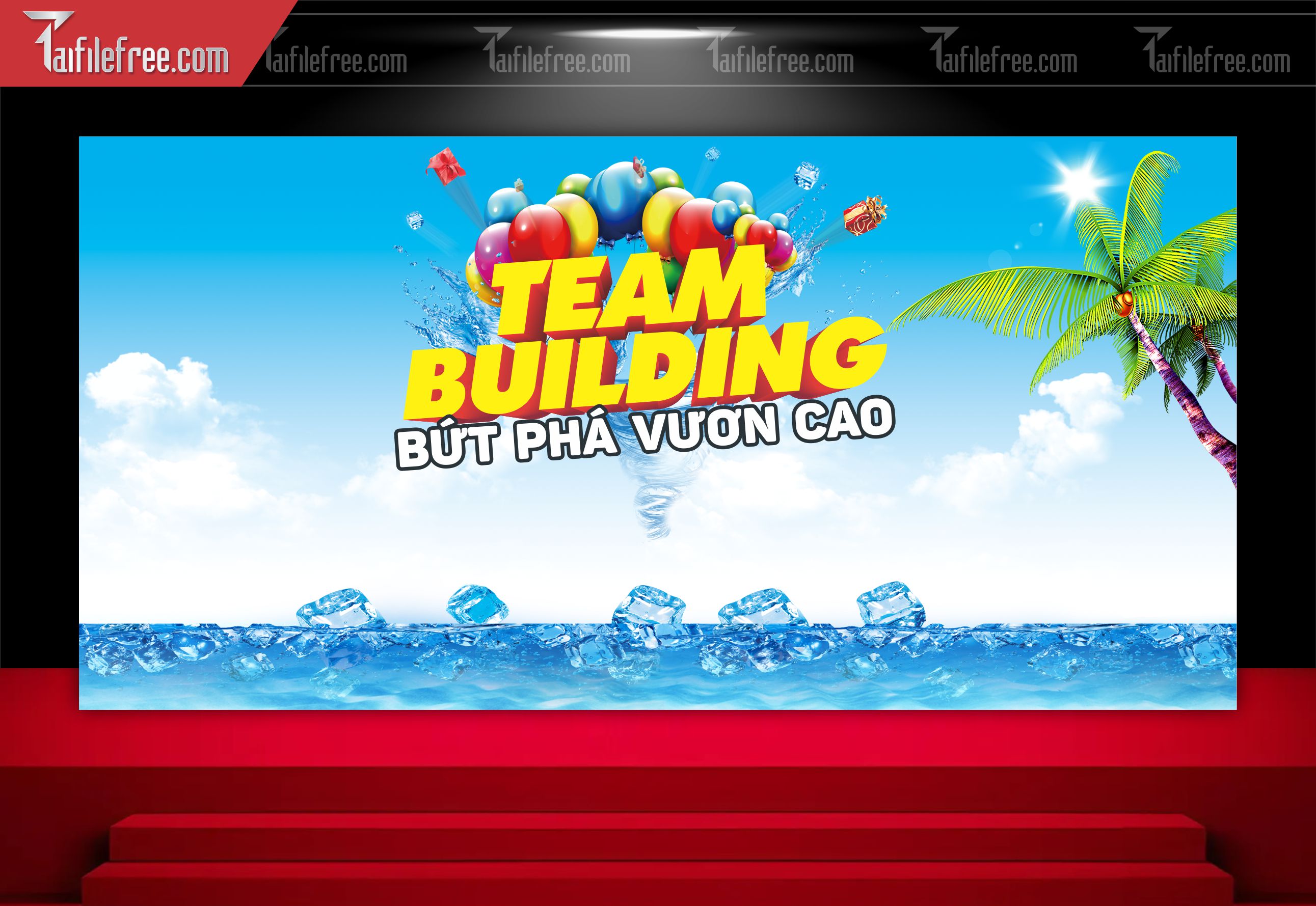 Backdrop Team Building Đẹp, Sôi động Và Chuyên Nghiệp_TT51