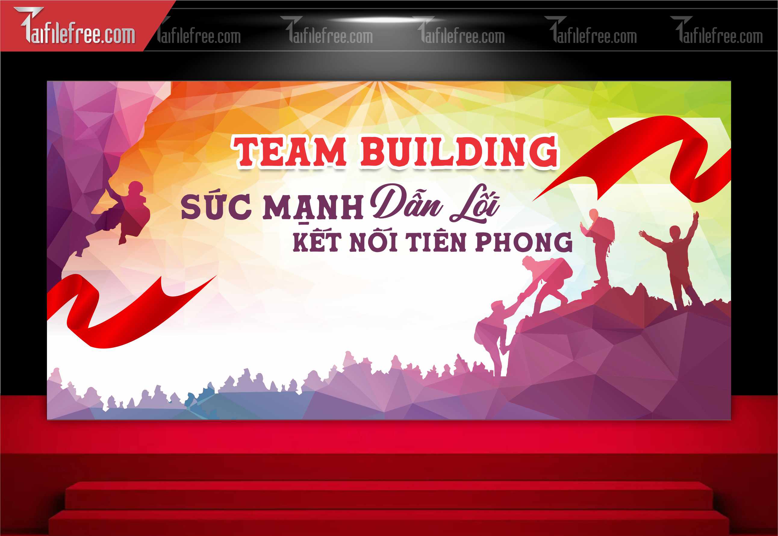 Backdrop Team Building Đẹp, Sôi động Và Chuyên Nghiệp_TT53