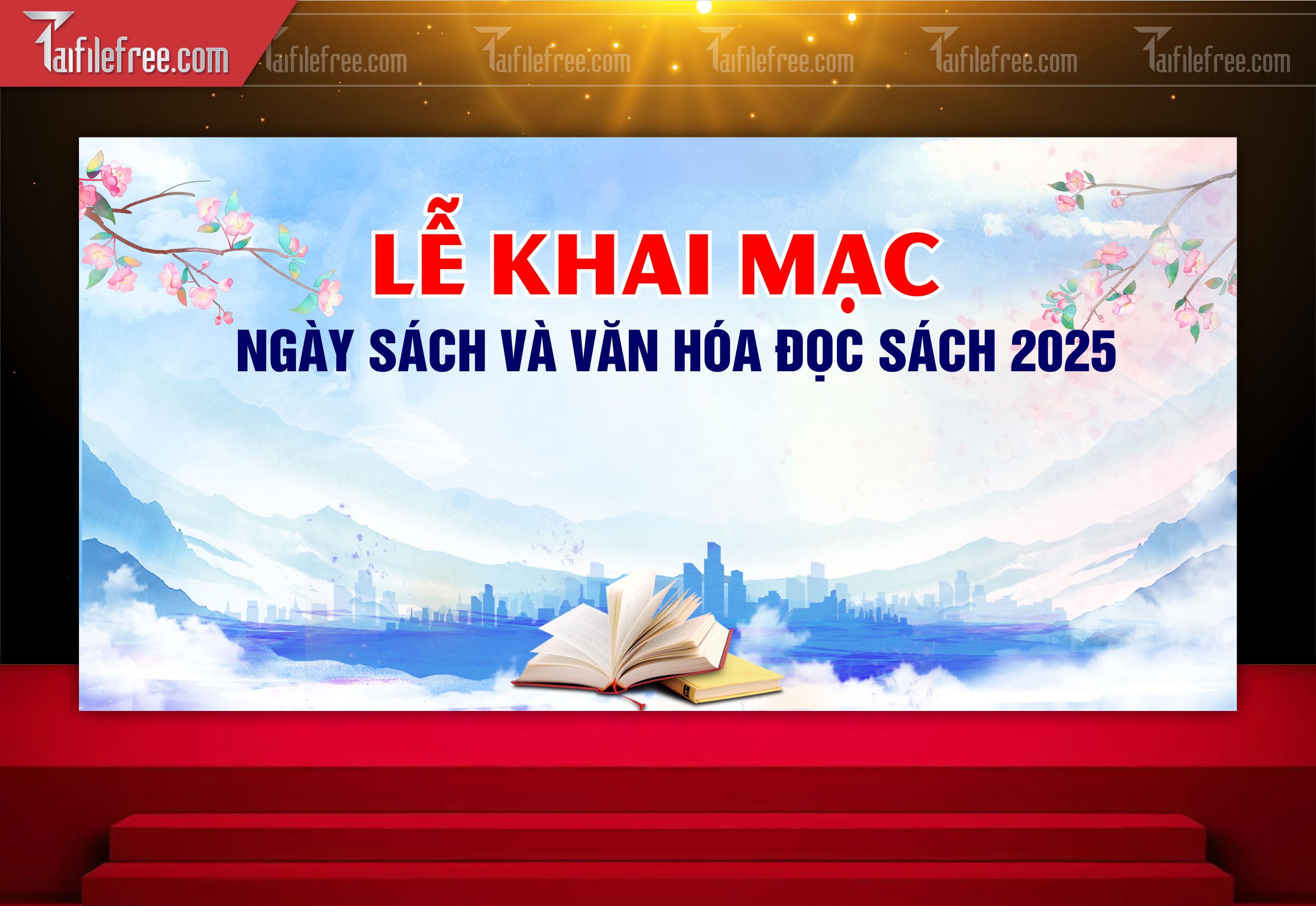 Backdrop, Phông Nền Ngày Hội Đọc Sách Đẹp, Ý Nghĩa_TT60