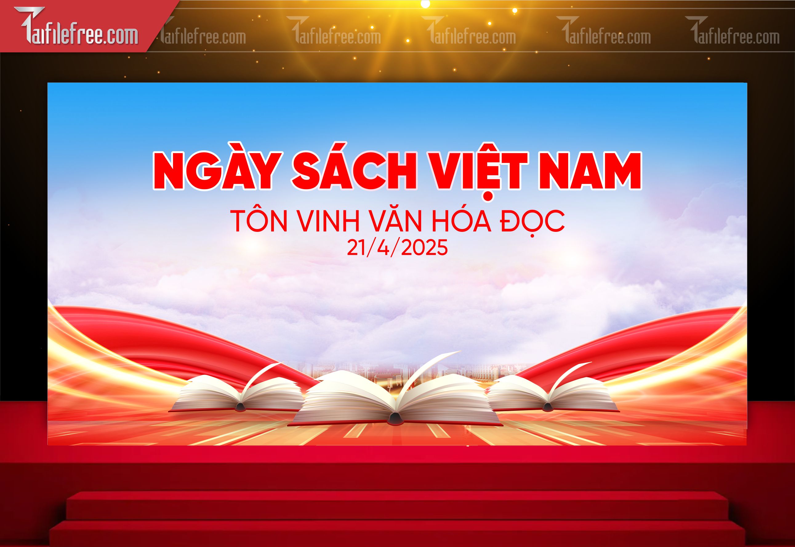 Backdrop, Phông Nền Ngày Hội Đọc Sách Đẹp, Ý Nghĩa_TT61