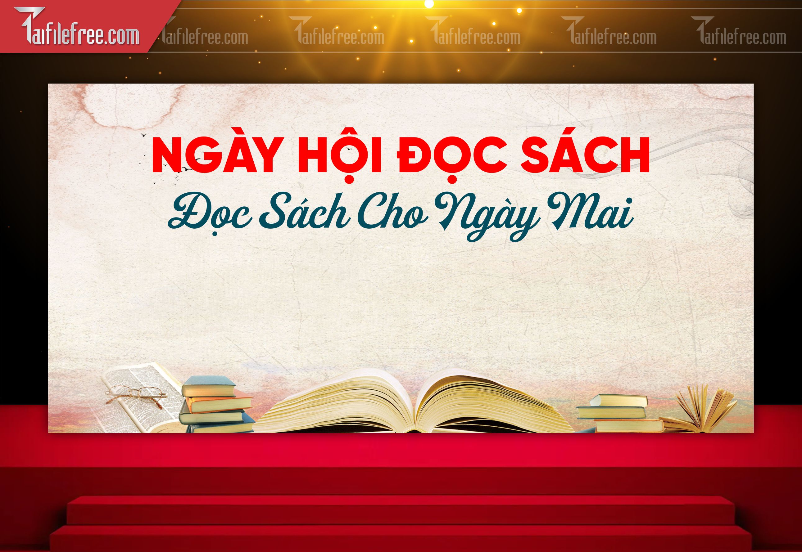 Backdrop, Phông Nền Ngày Hội Đọc Sách Đẹp, Ý Nghĩa_TT81