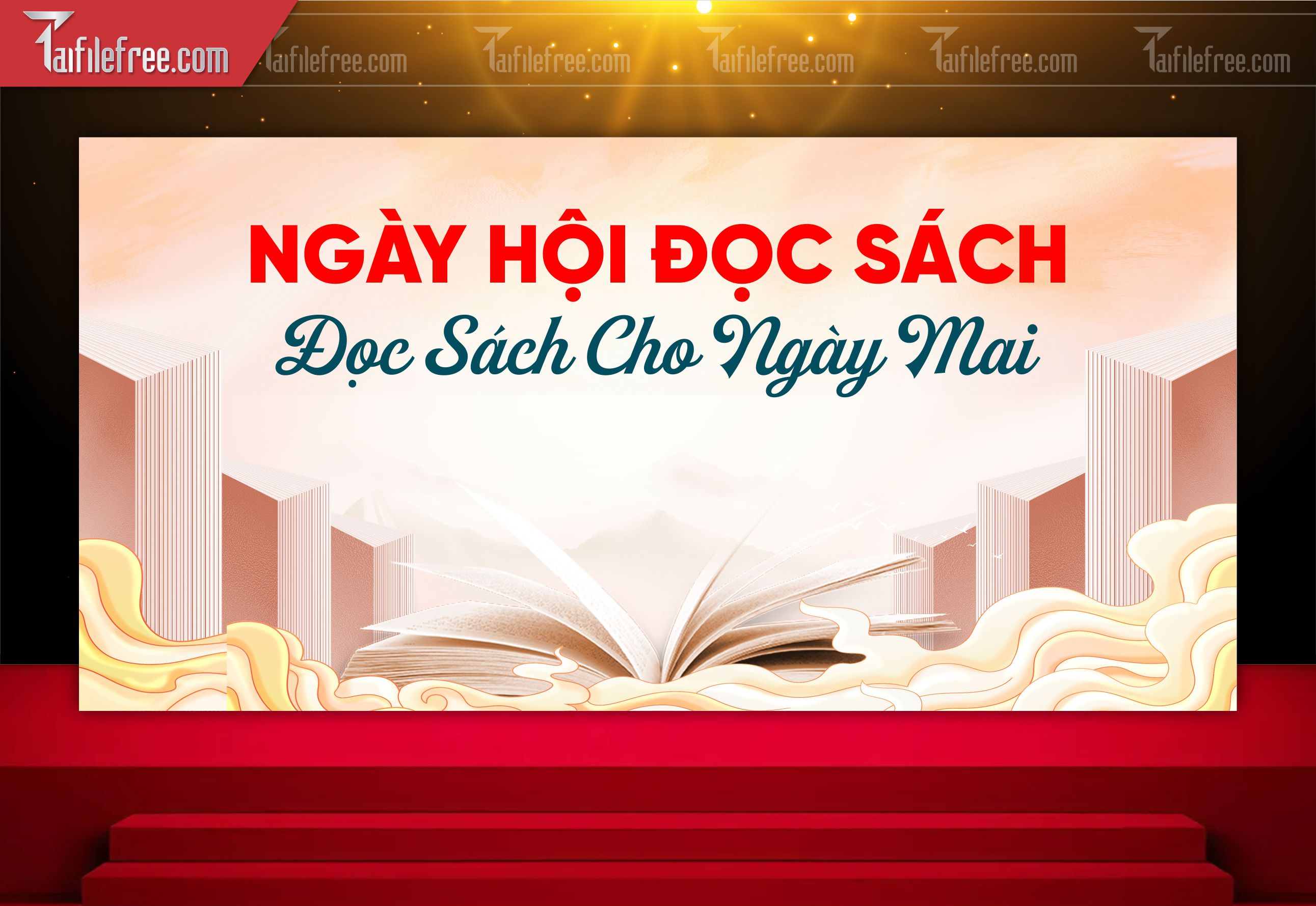 Backdrop, Phông Nền Ngày Hội Đọc Sách Đẹp, Ý Nghĩa_TT83