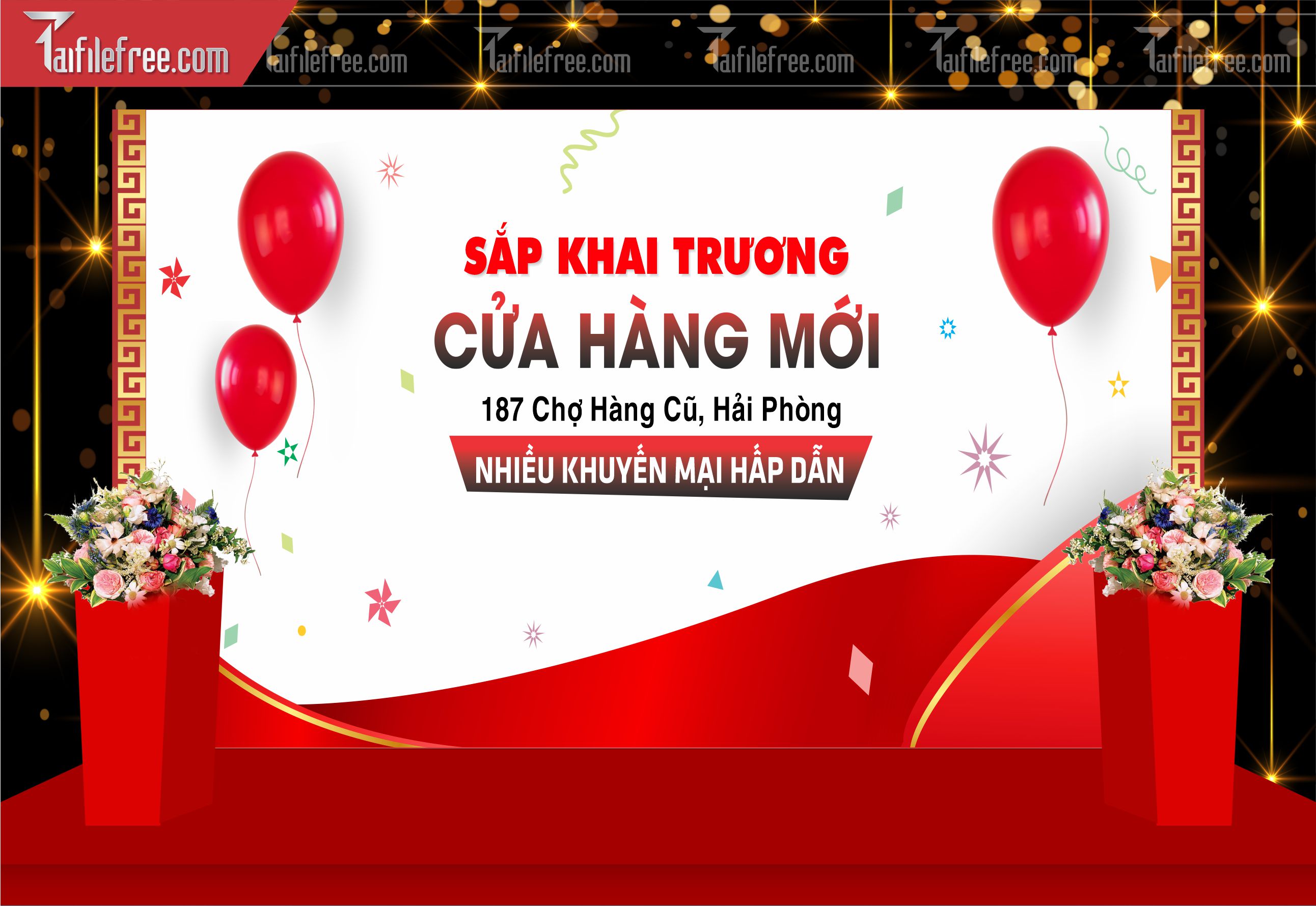 Backdrop Khai Trương Đẹp, Ấn Tượng_TT87