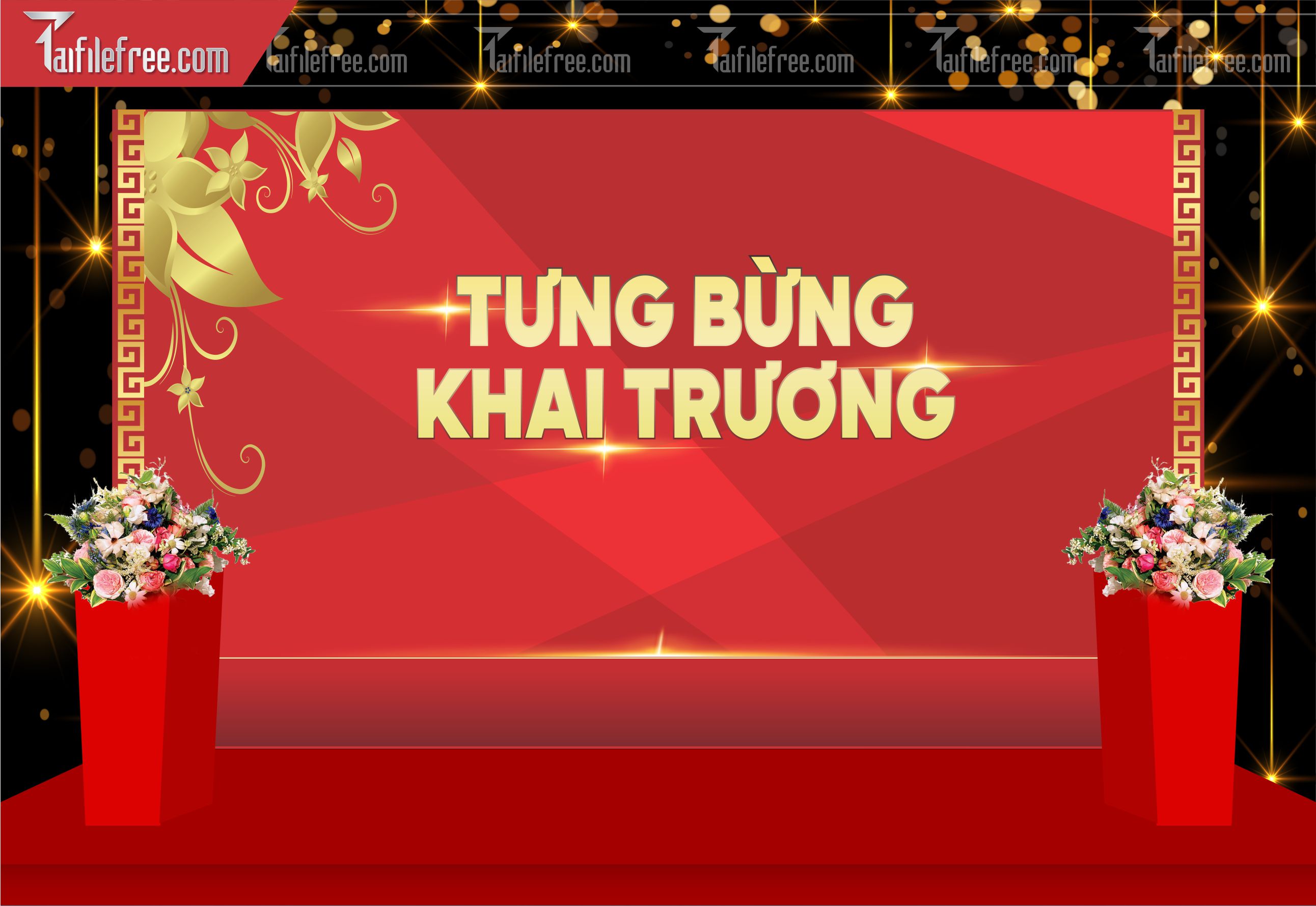 Backdrop Khai Trương Đẹp, Ấn Tượng_TT88