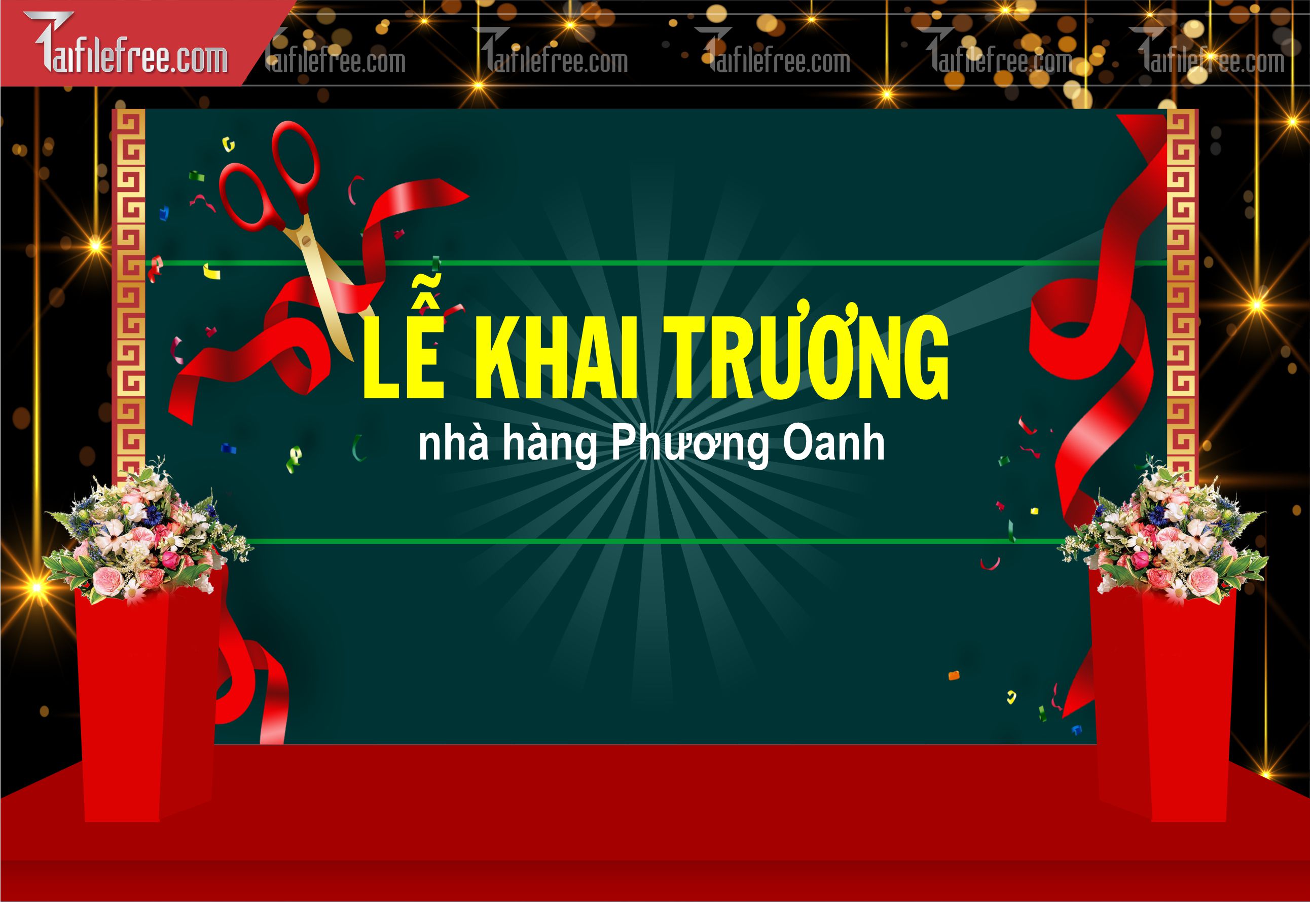 Backdrop Khai Trương Đẹp, Ấn Tượng_TT90