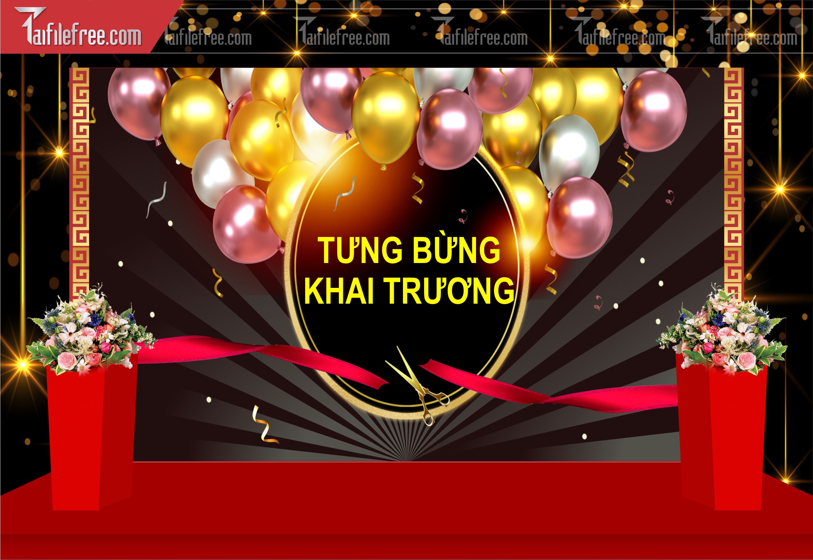 Backdrop Khai Trương Đẹp, Ấn Tượng_TT91