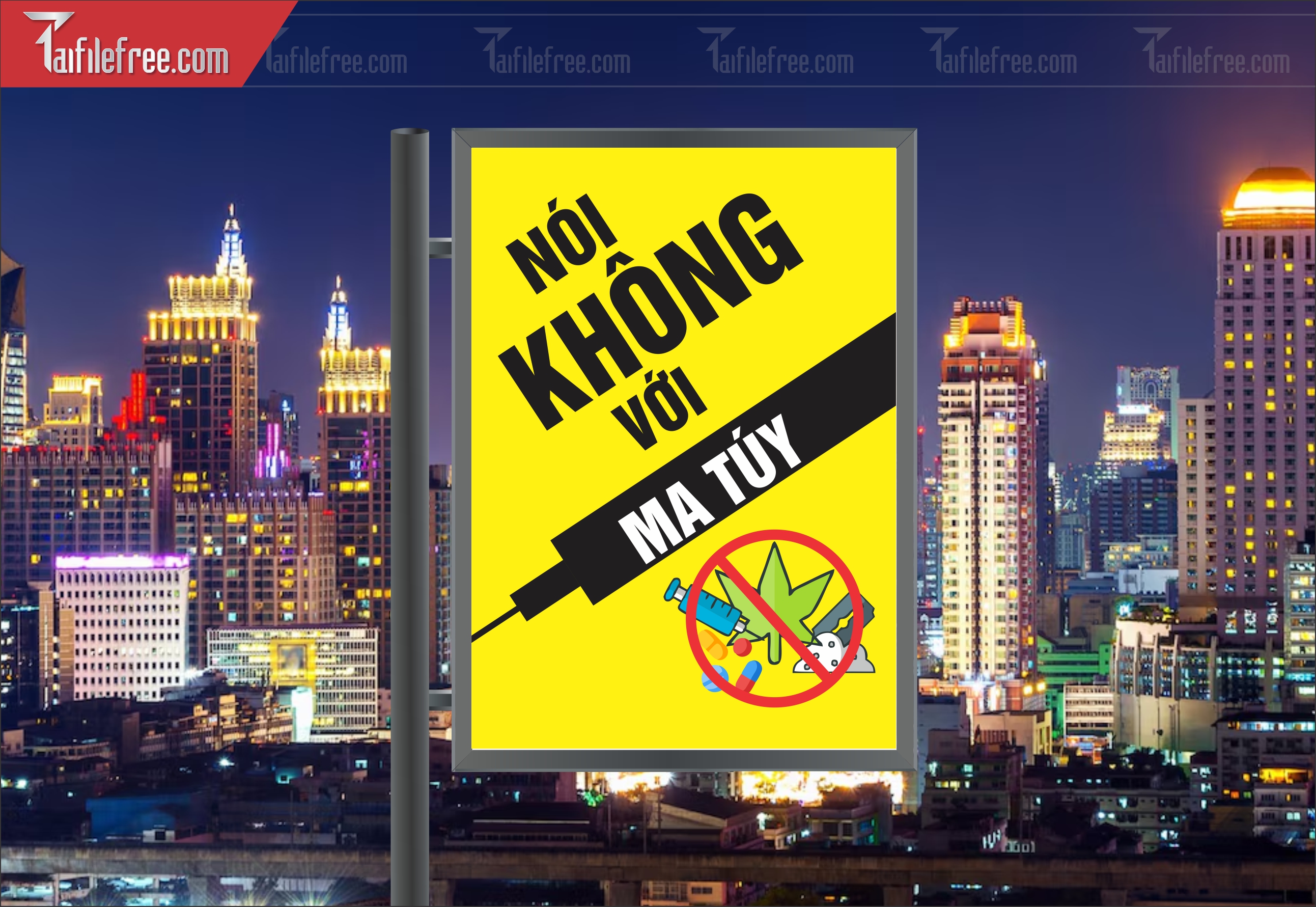 Banner Tuyên Truyền Phòng Chống Tệ Nạn Xã Hội TTH28