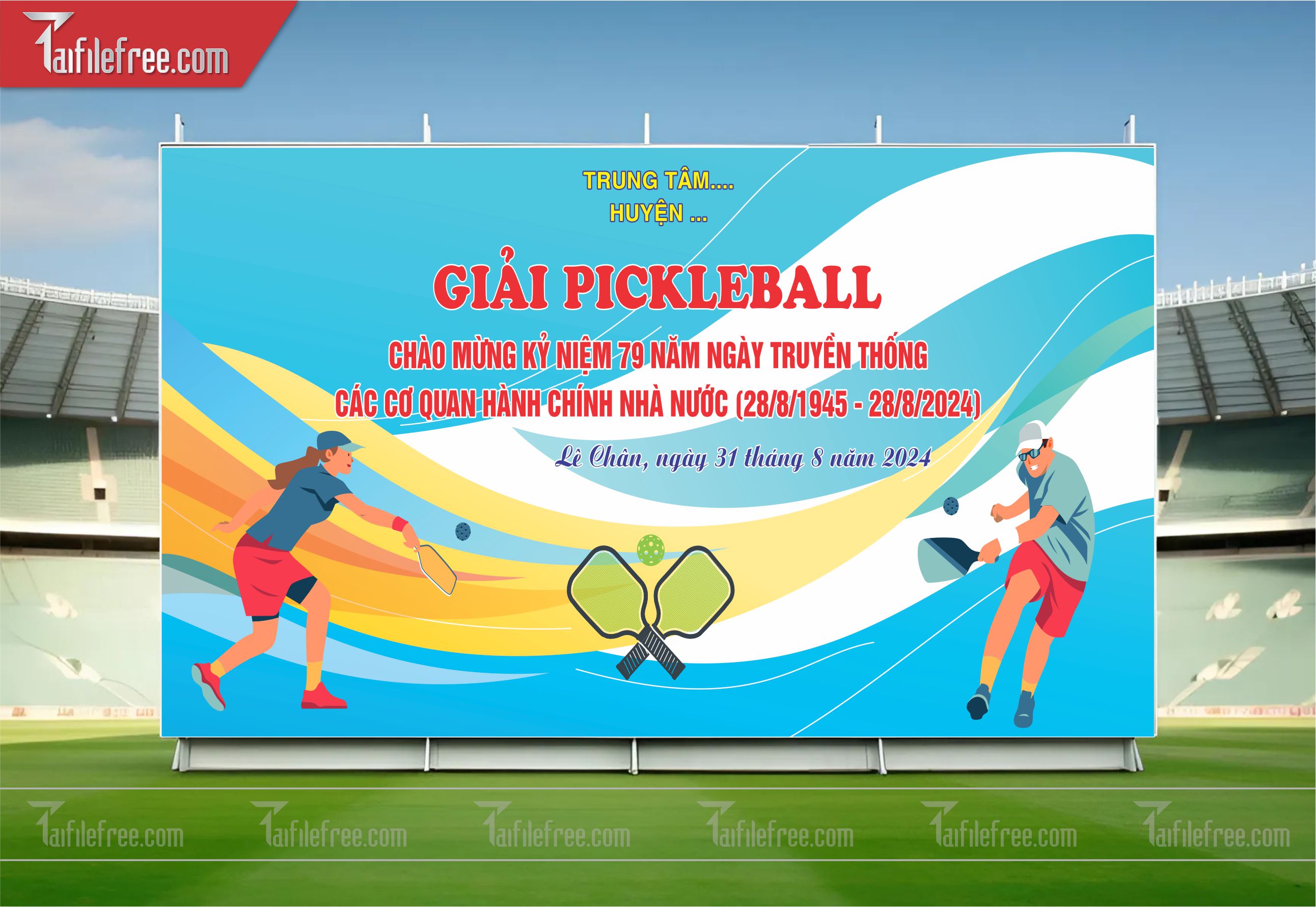 Mẫu Background Thể Thao Bóng Chuyền Năng Động Ấn Tượng TTK04
