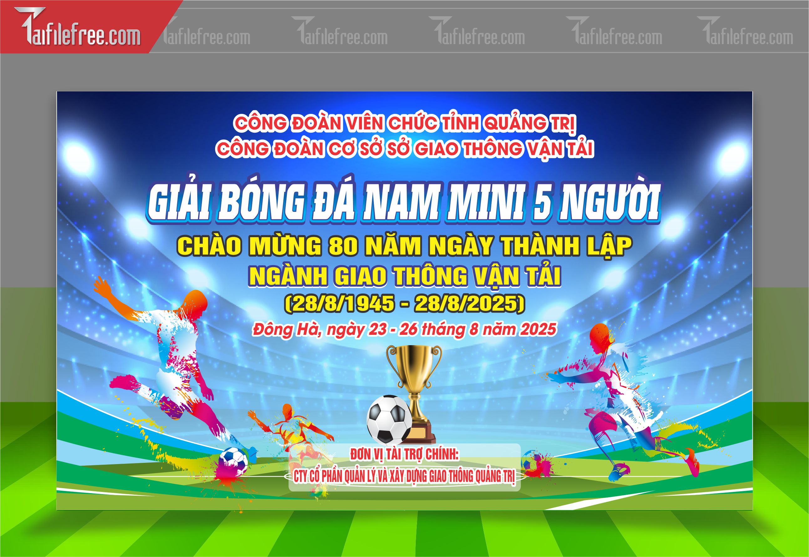 Mẫu Background Thể Thao Giải  Bóng Đá Động, Ấn Tượng_TTK101