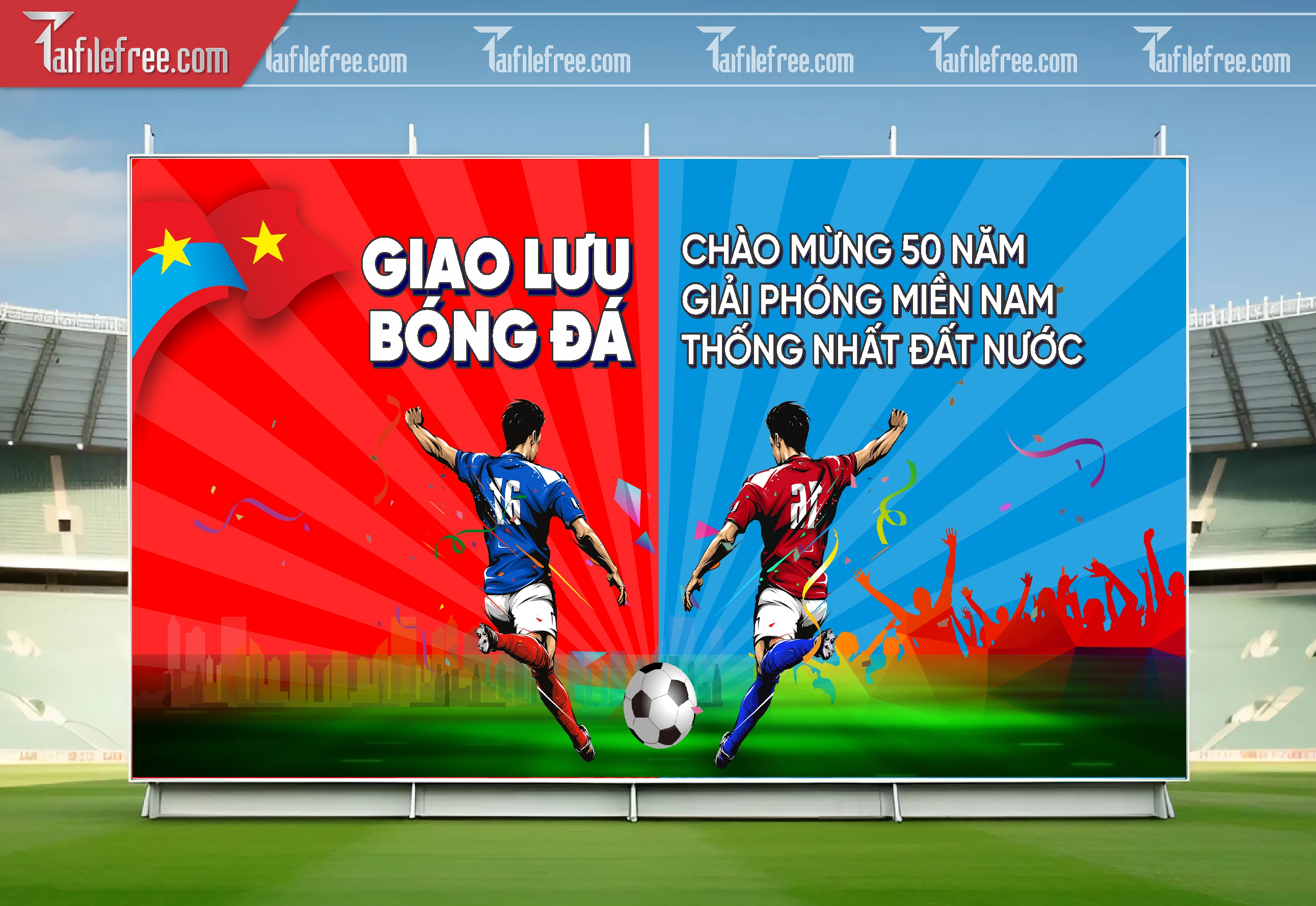Mẫu Background Thể Thao Bóng Đá Sinh Động, Ấn Tượng_TTK127