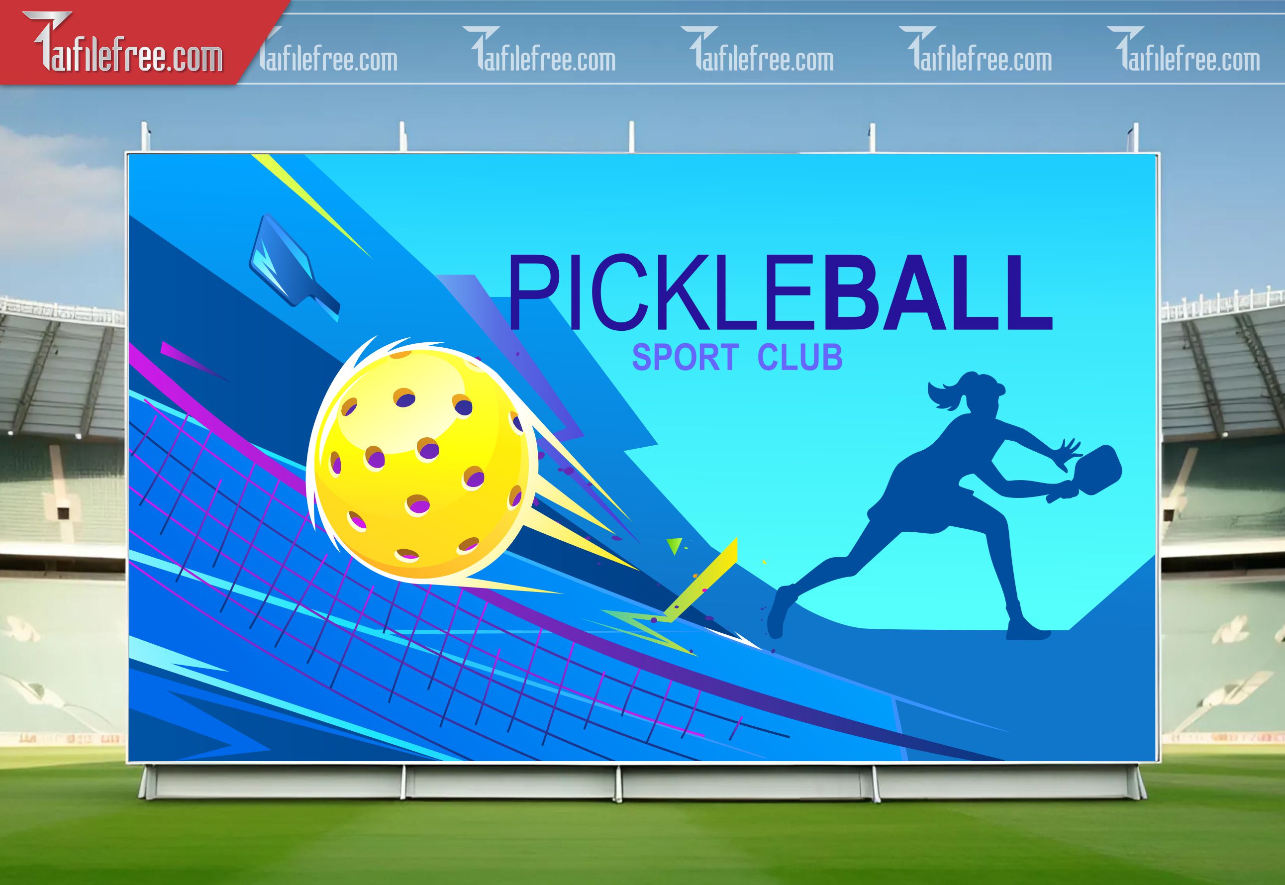 Mẫu Background Thể Thao Pickleball Sinh Động, Ấn Tượng_TTK138