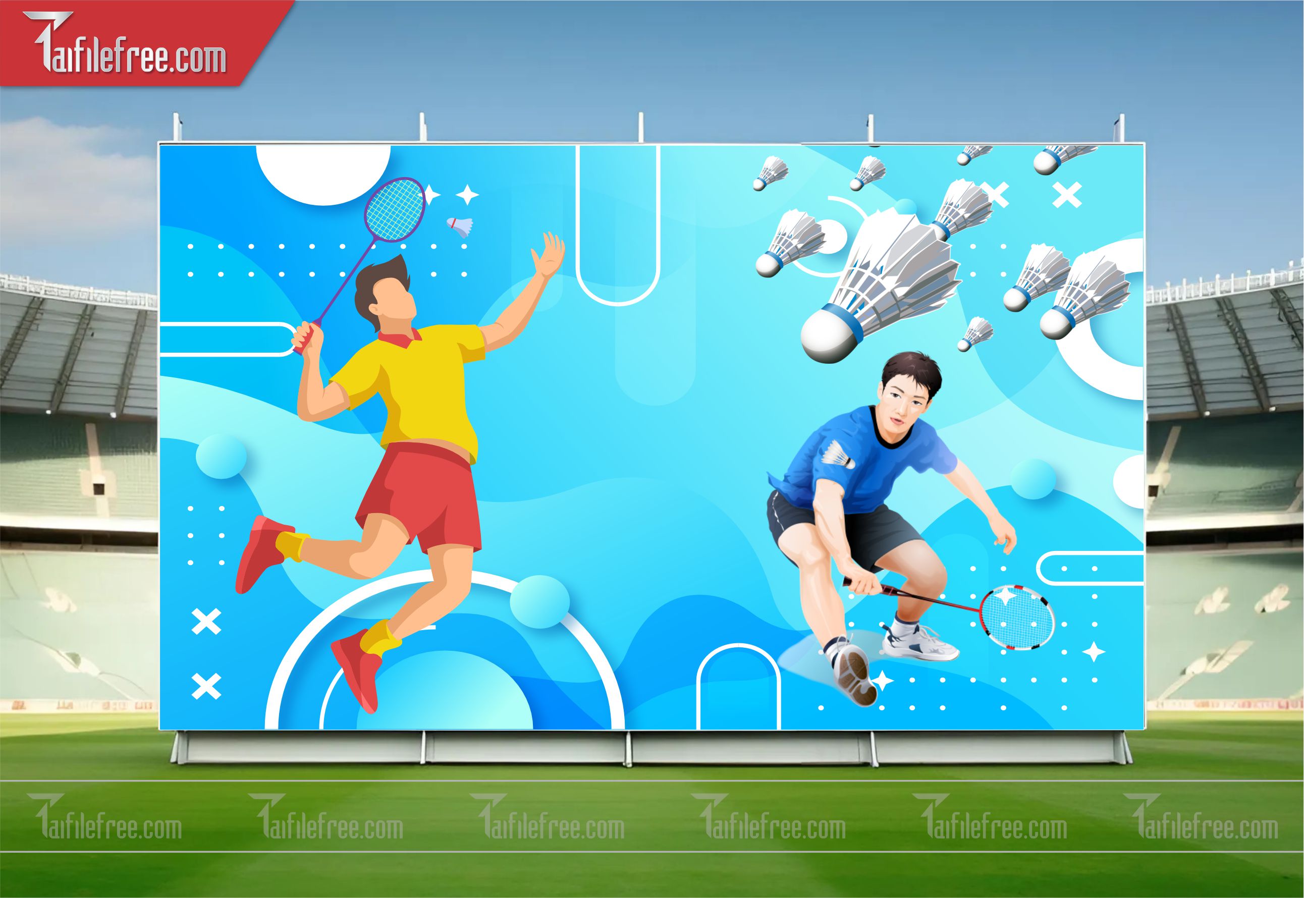 Mẫu Background Thể Thao Bóng Chuyền Năng Động Ấn Tượng TTK24